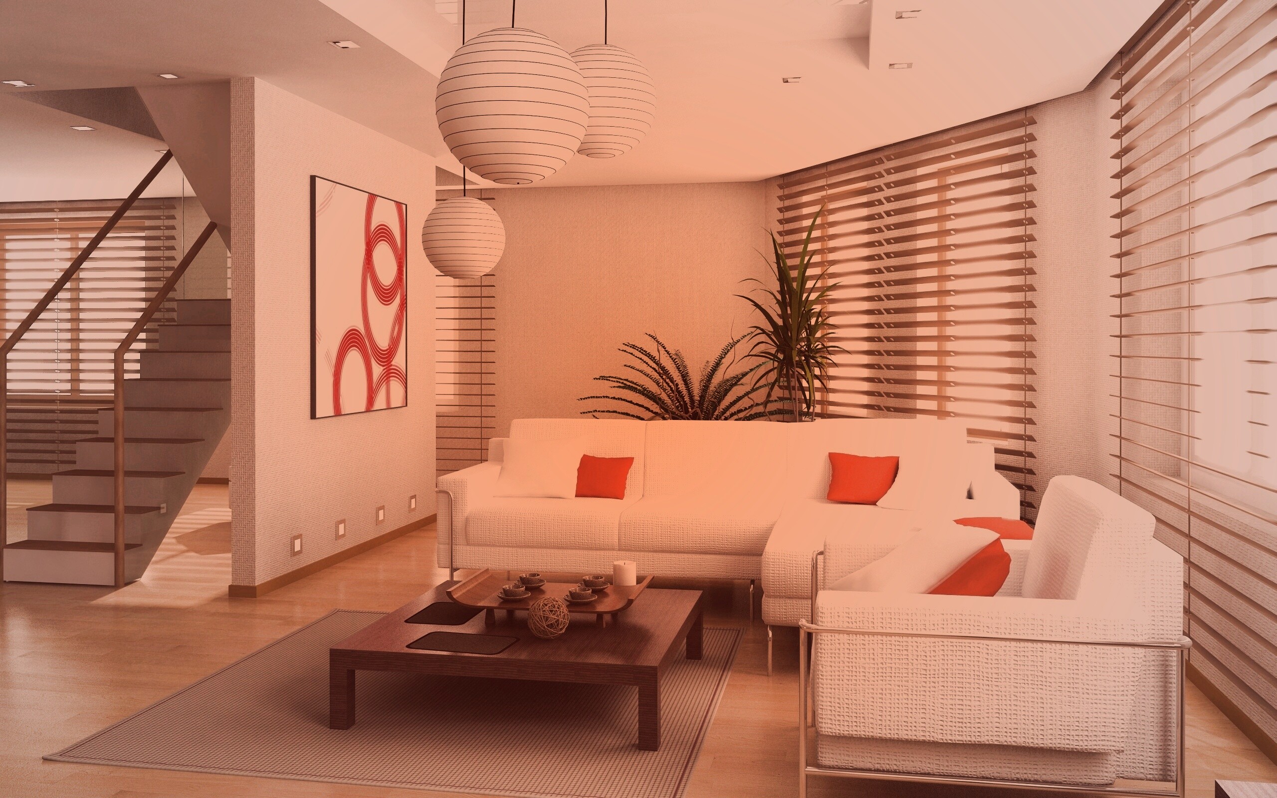 Китайская гостинная обои