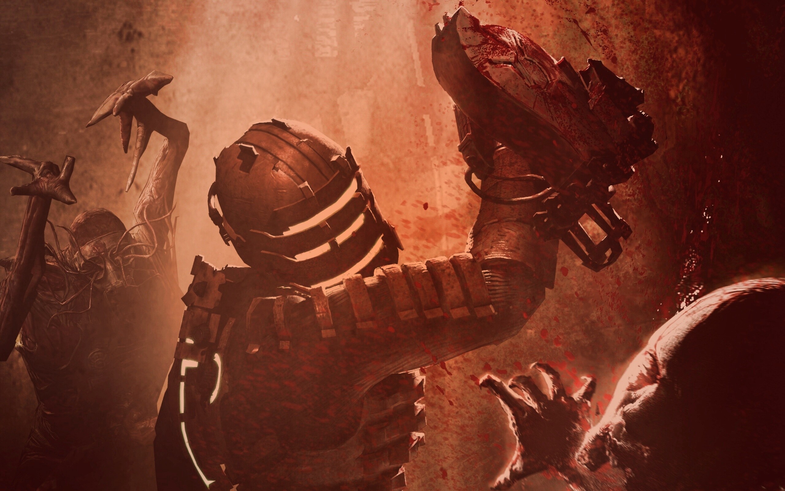 Айзек Кларк выпилил монстра обои