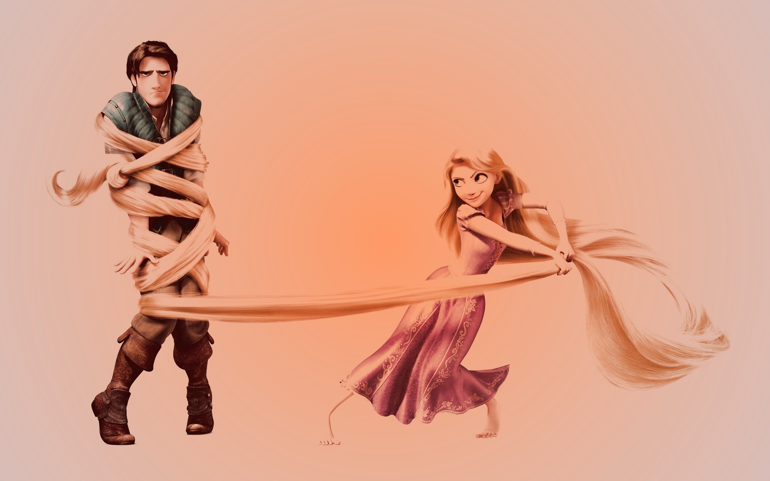 Рапунцель и пойманный Флин обои