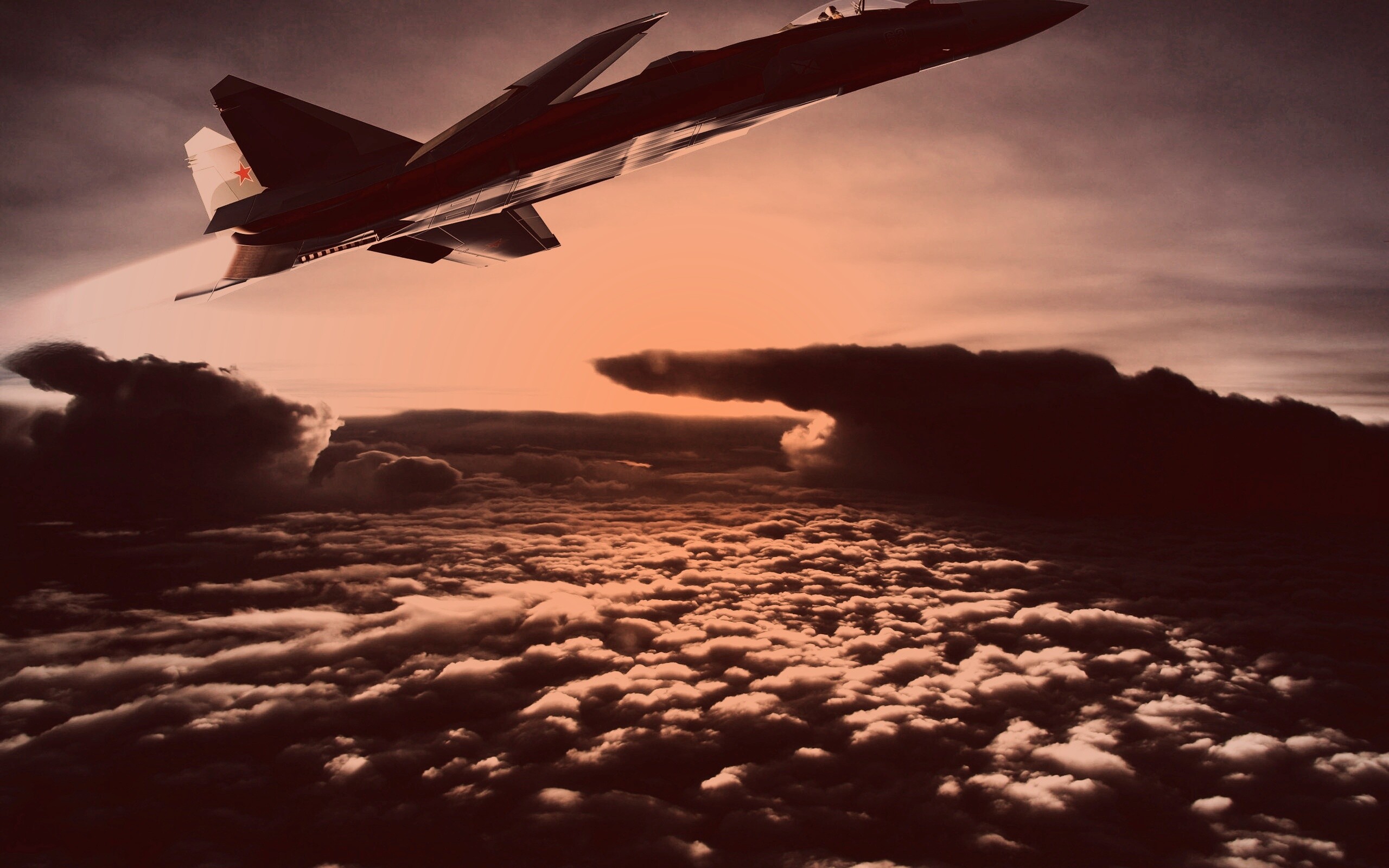 Истребители в небе обои