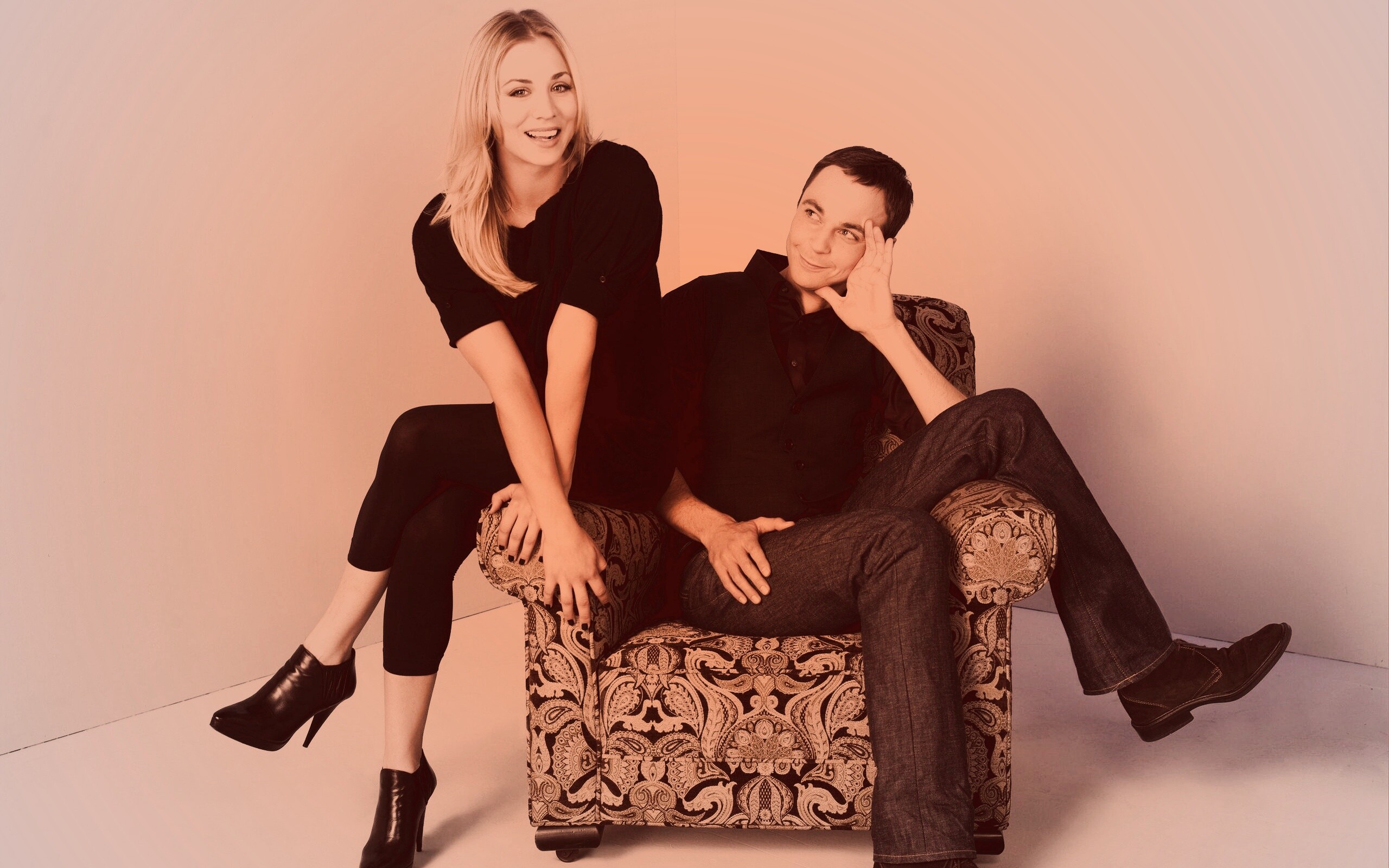 Пенни и Шелдон обои