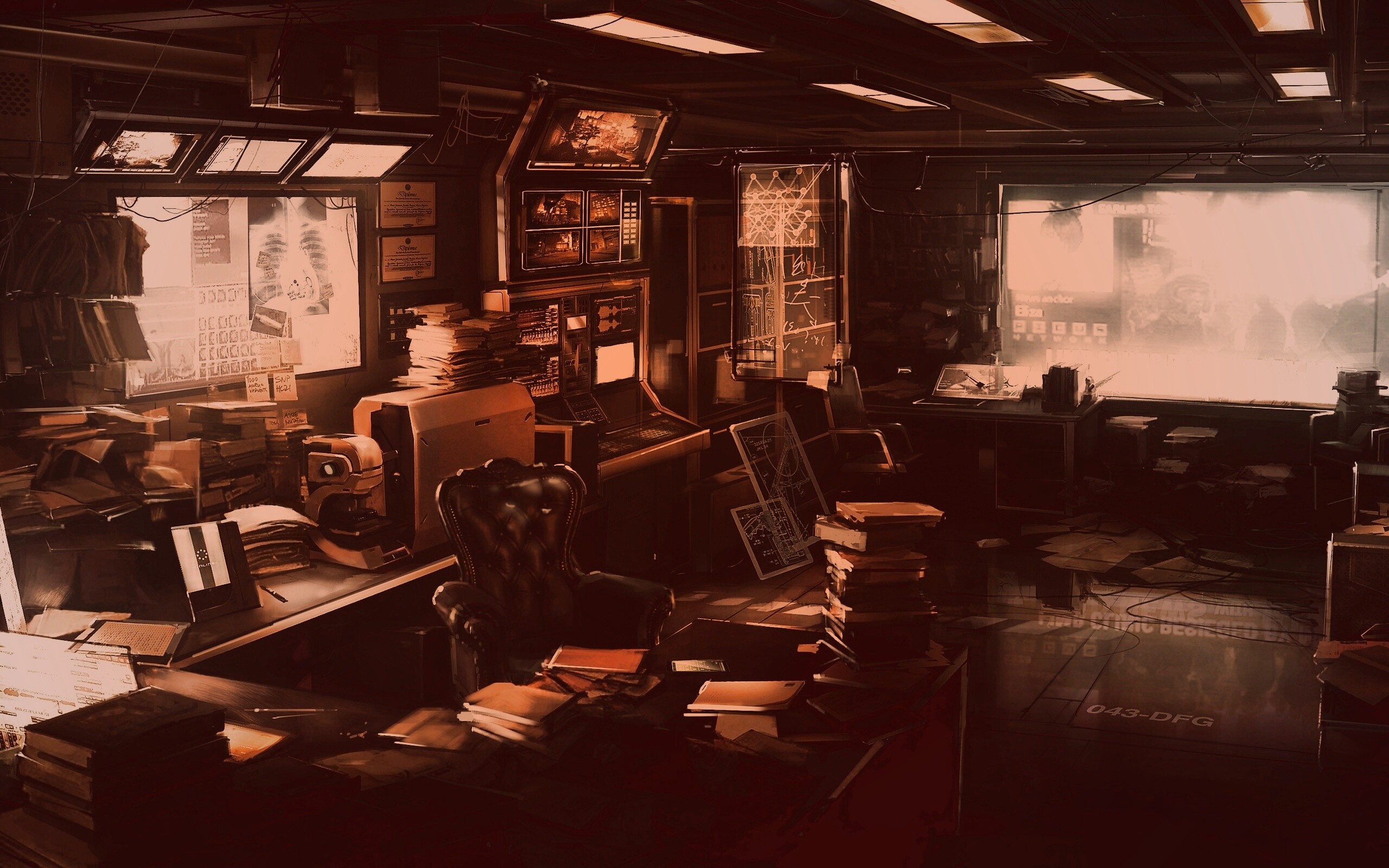 Кабинет обои