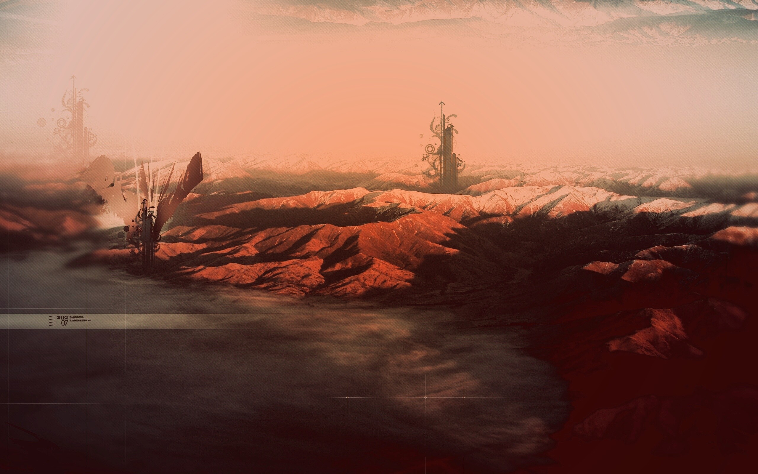 Горная абстракция обои