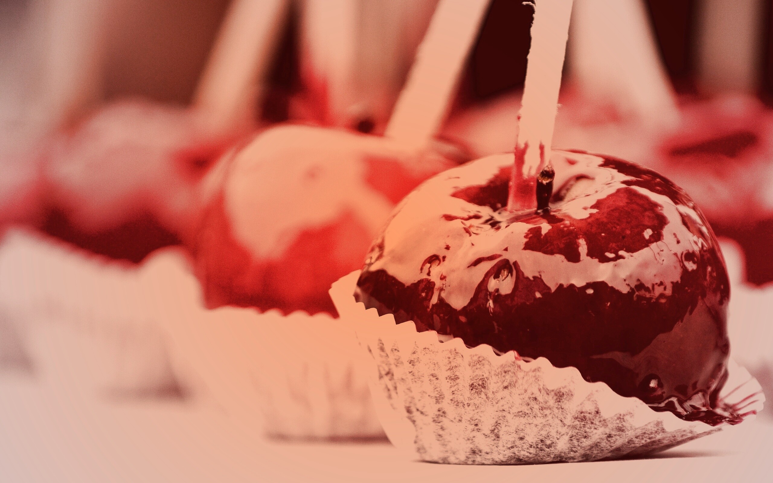 Яблочко в карамели обои