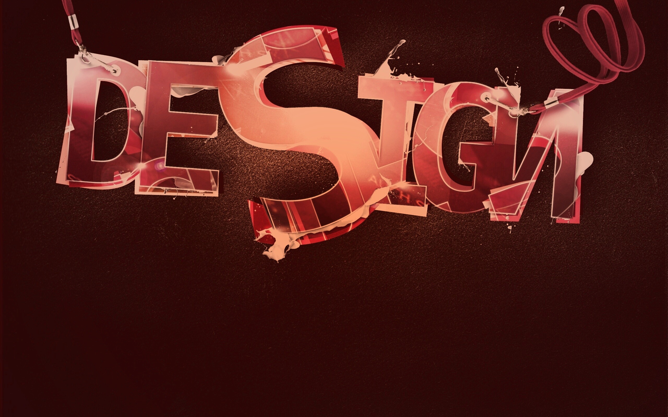 Надпись Design обои