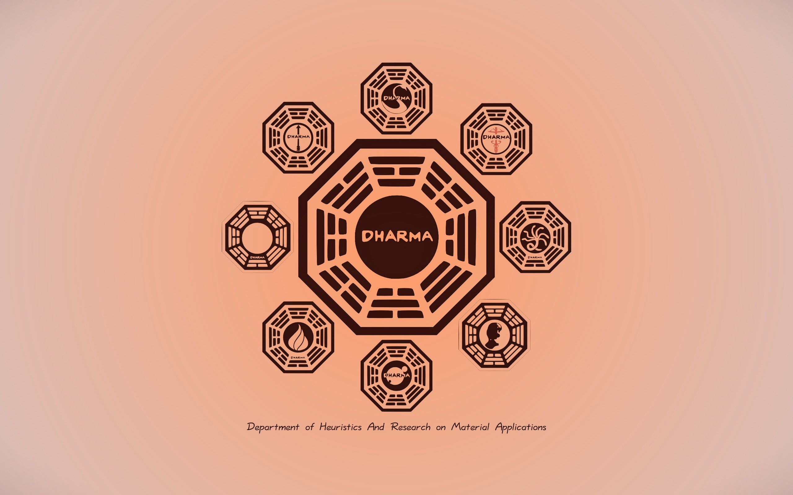 Логотипы станций Дхарма обои