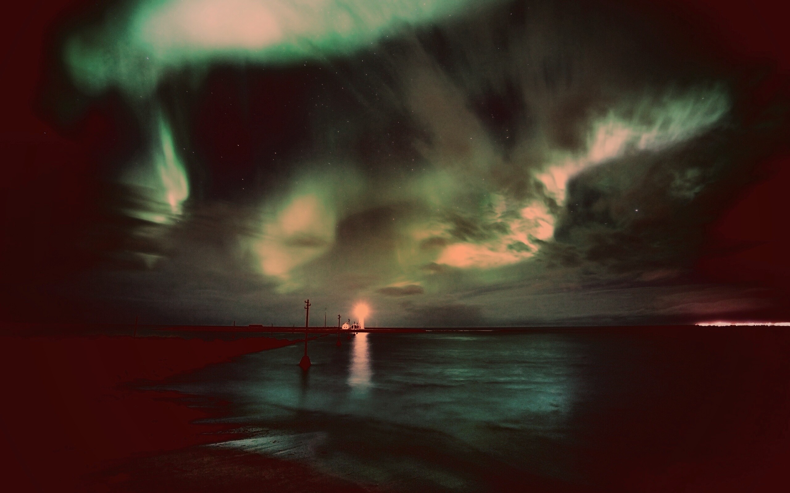 Ночь на севере обои