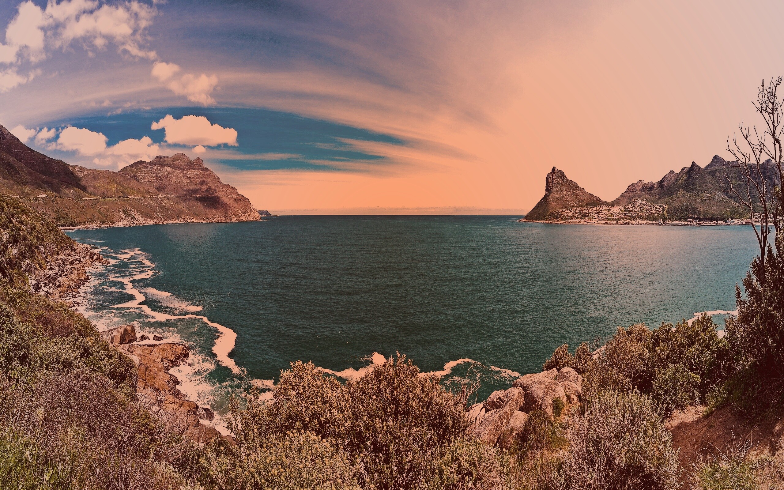 Красивая бухта обои