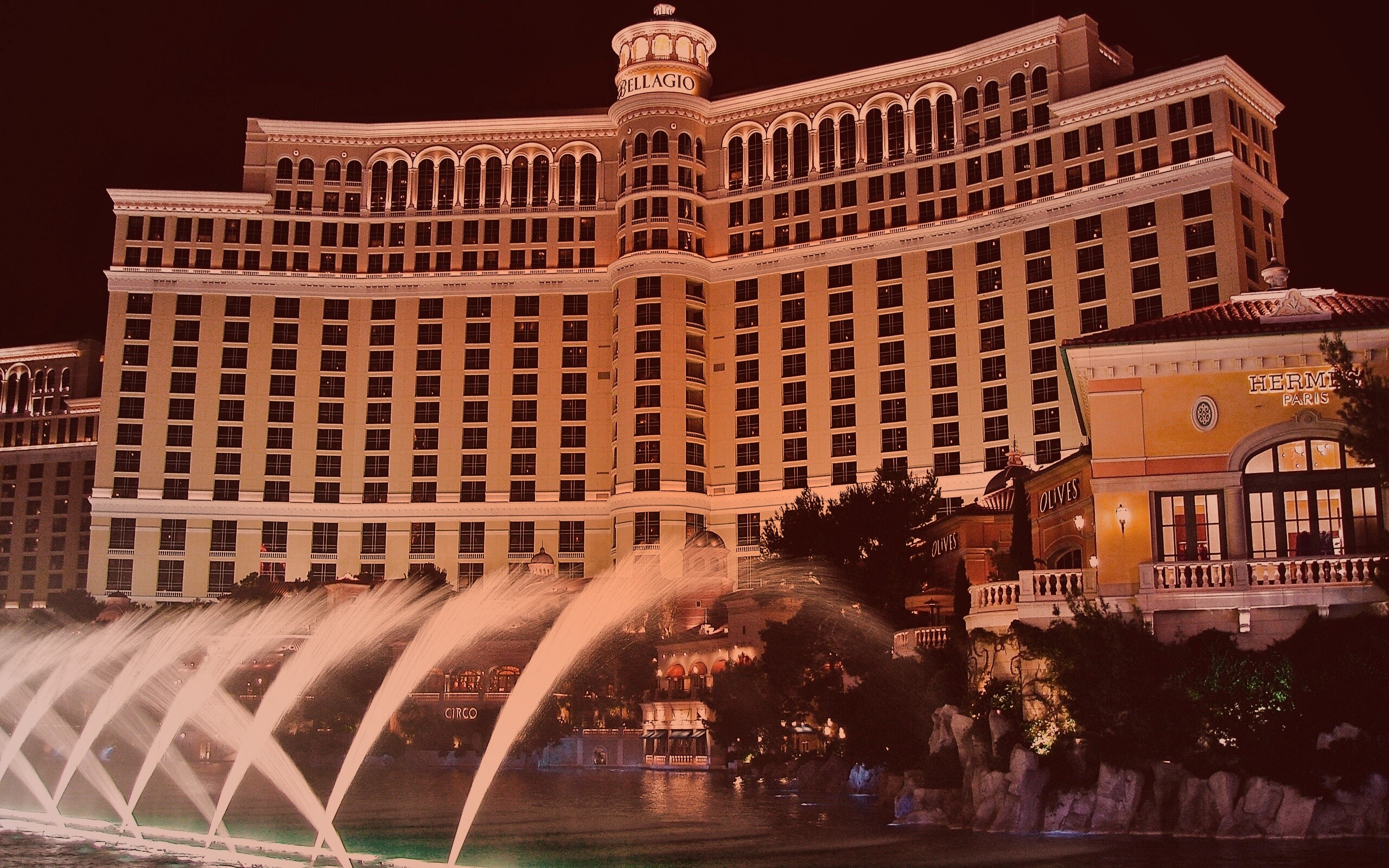 Казино Bellagio в Лас-Вегасе обои