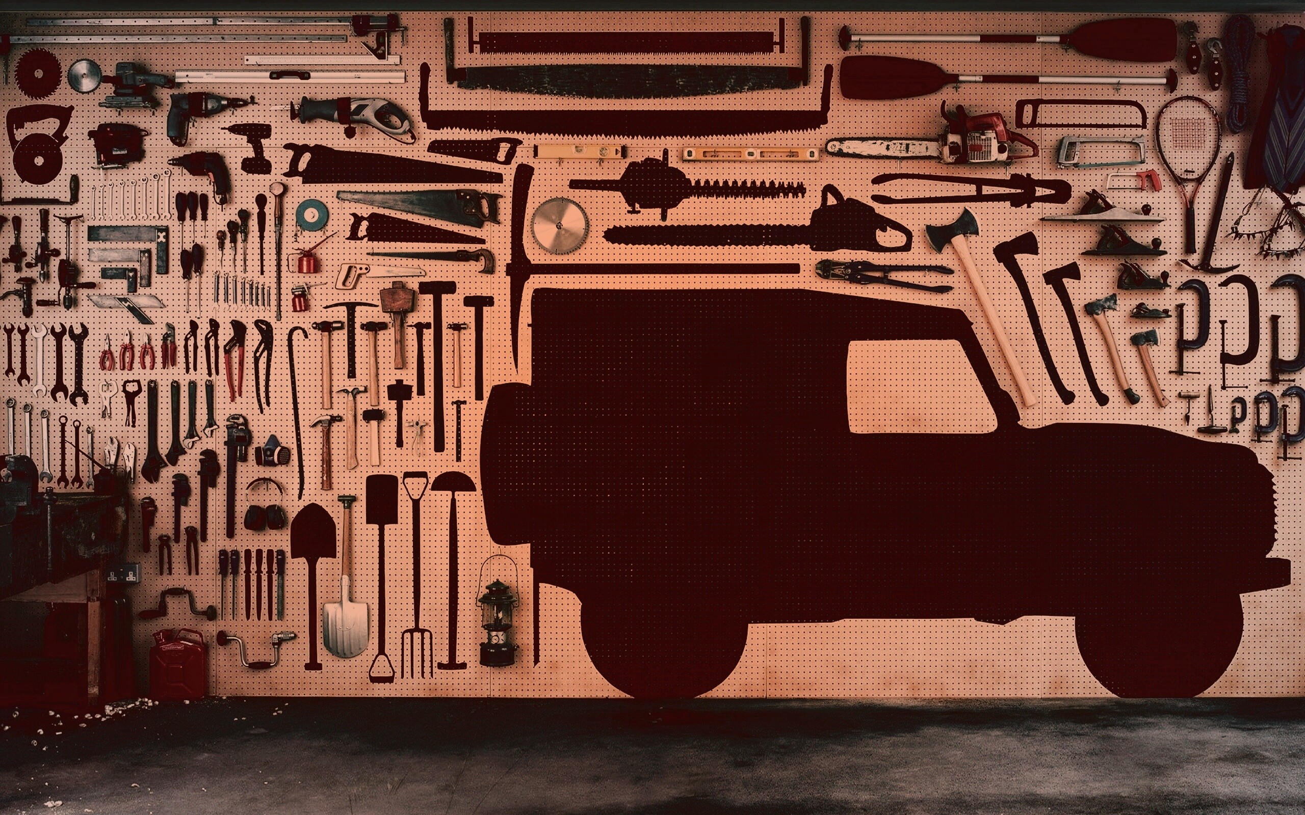 Типичный гараж обои