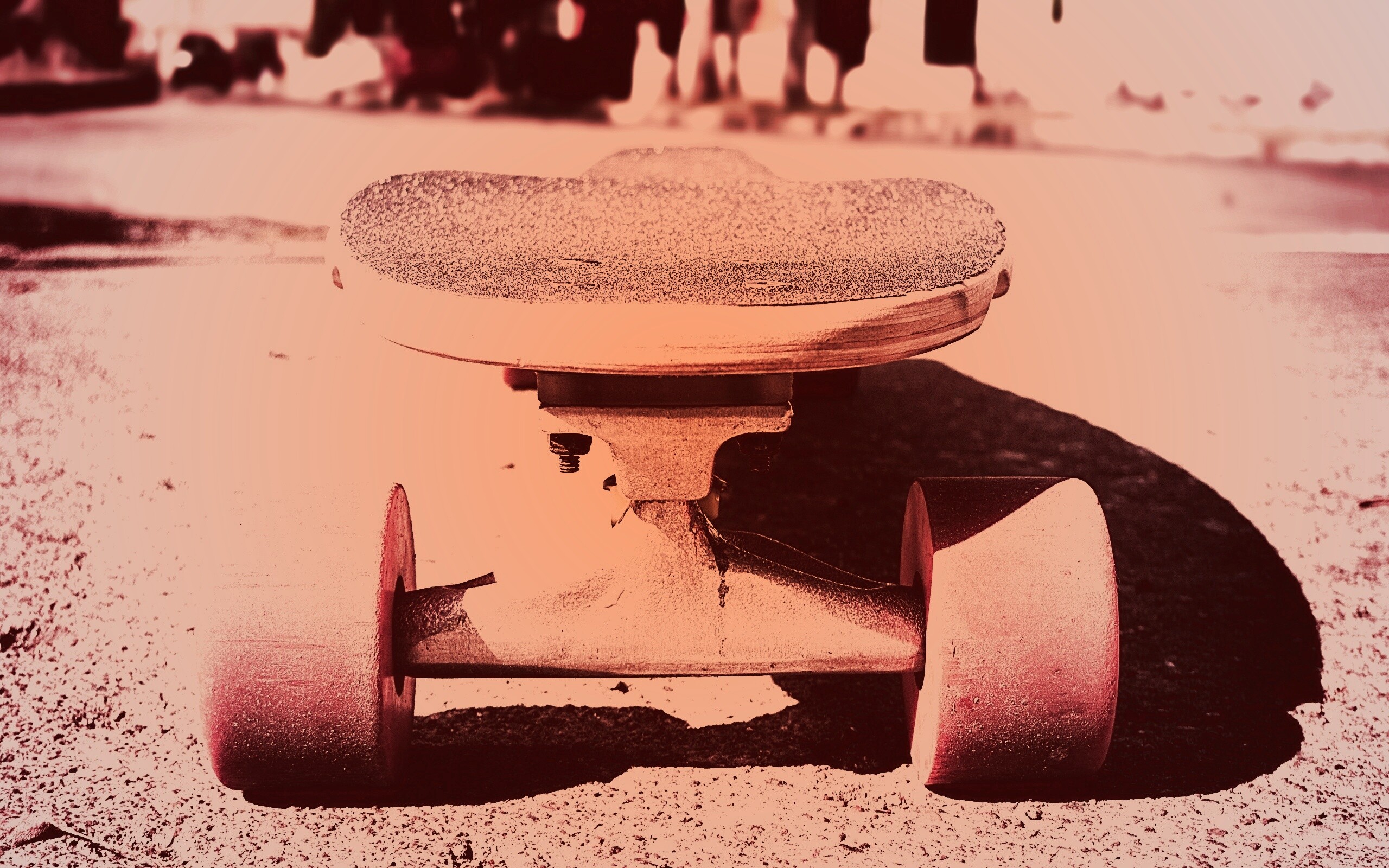 Скейтборд на солнце обои