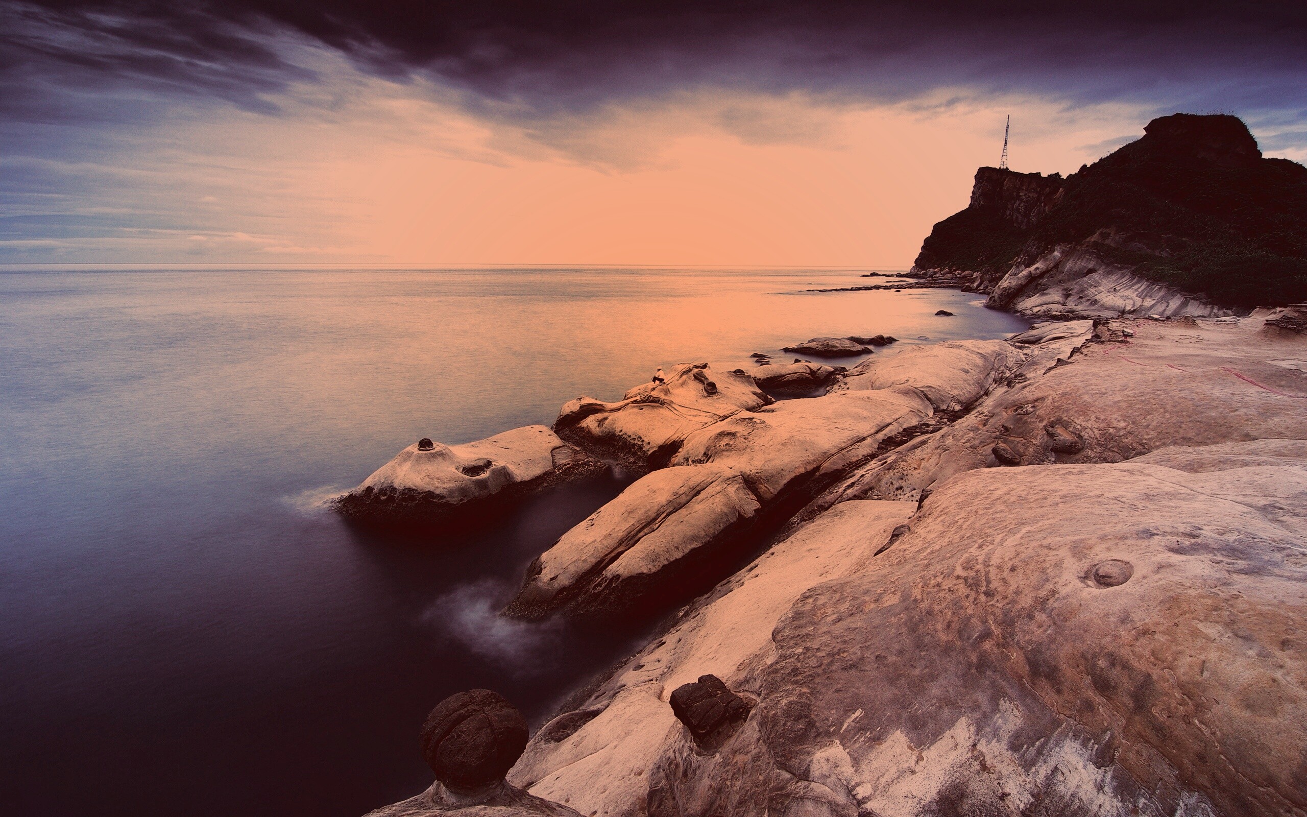 Замерзший мыс где-то там обои