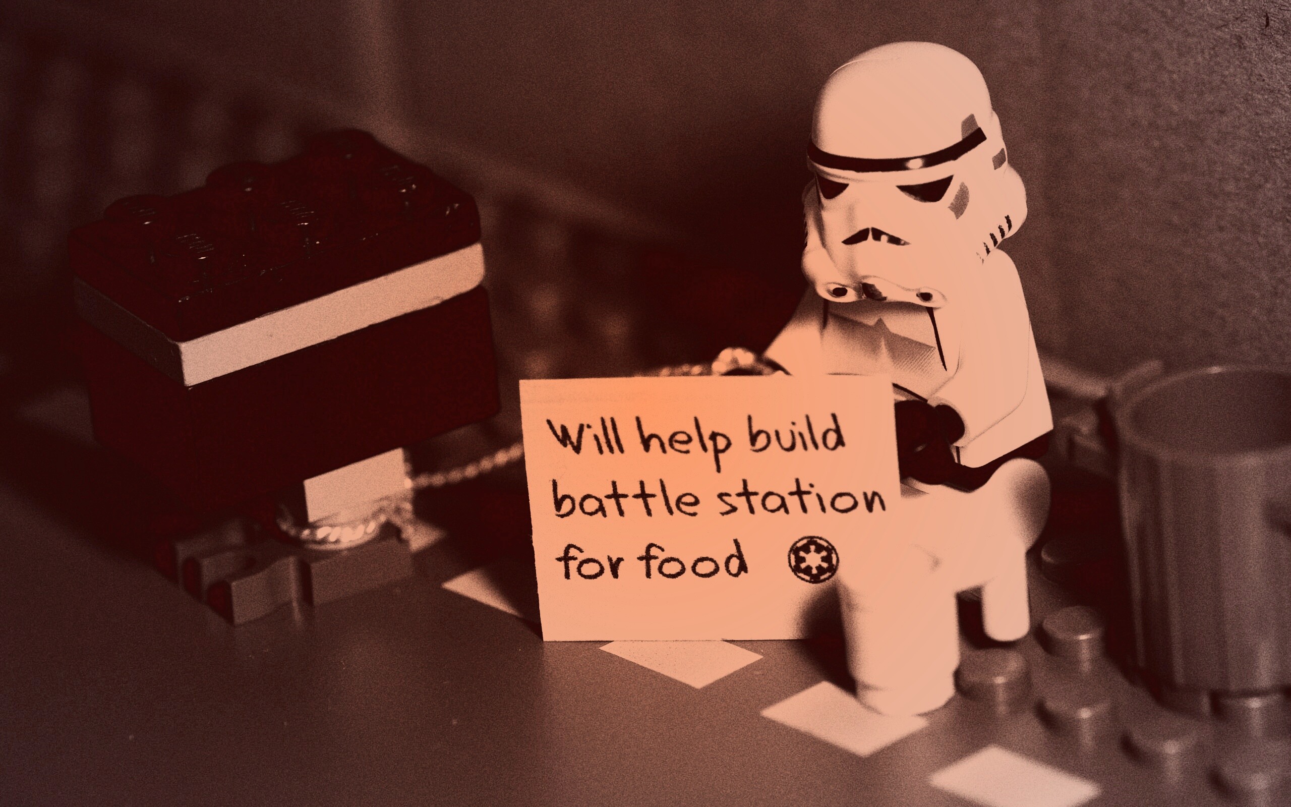 Помогу построить Звезду Смерти за еду обои