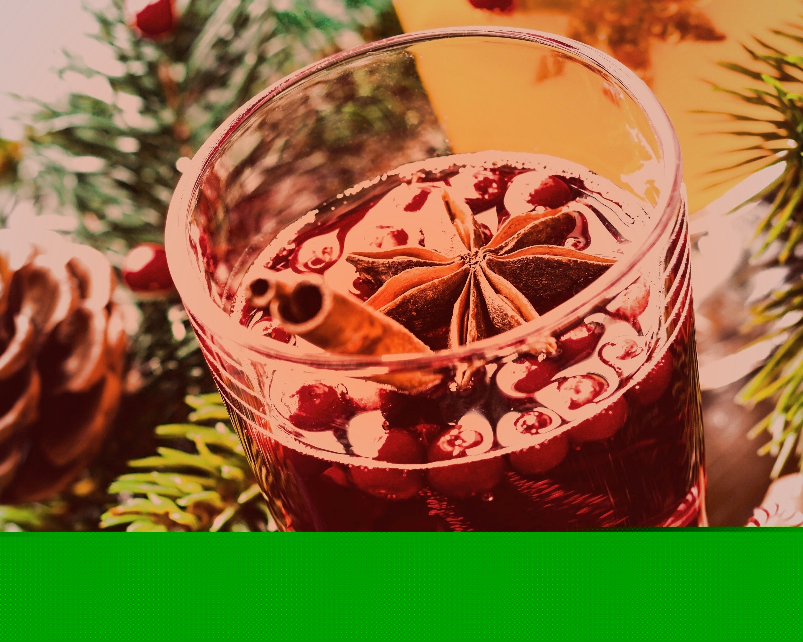 Глинтвейн с палочкой корицы обои