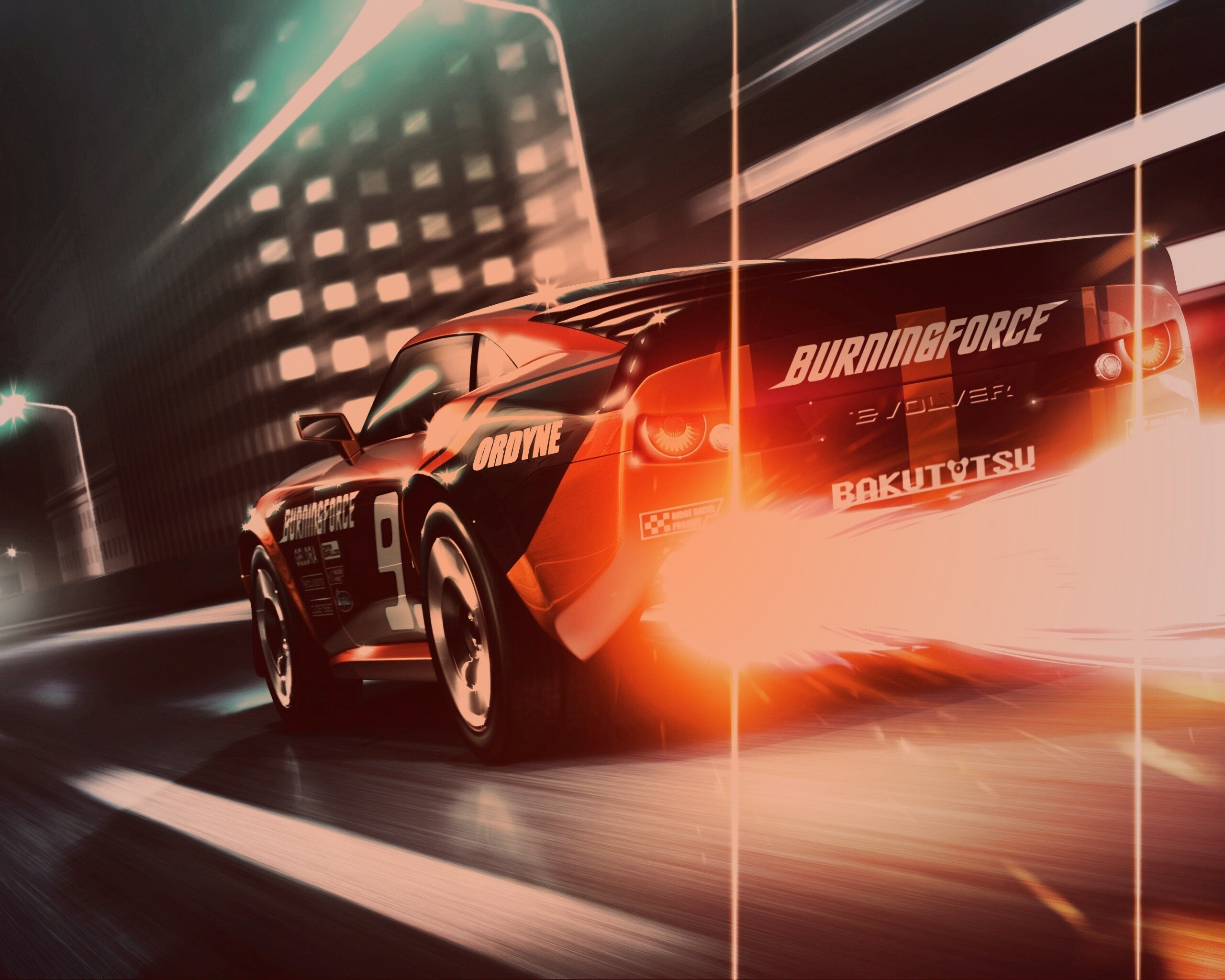 Ночное нитро обои