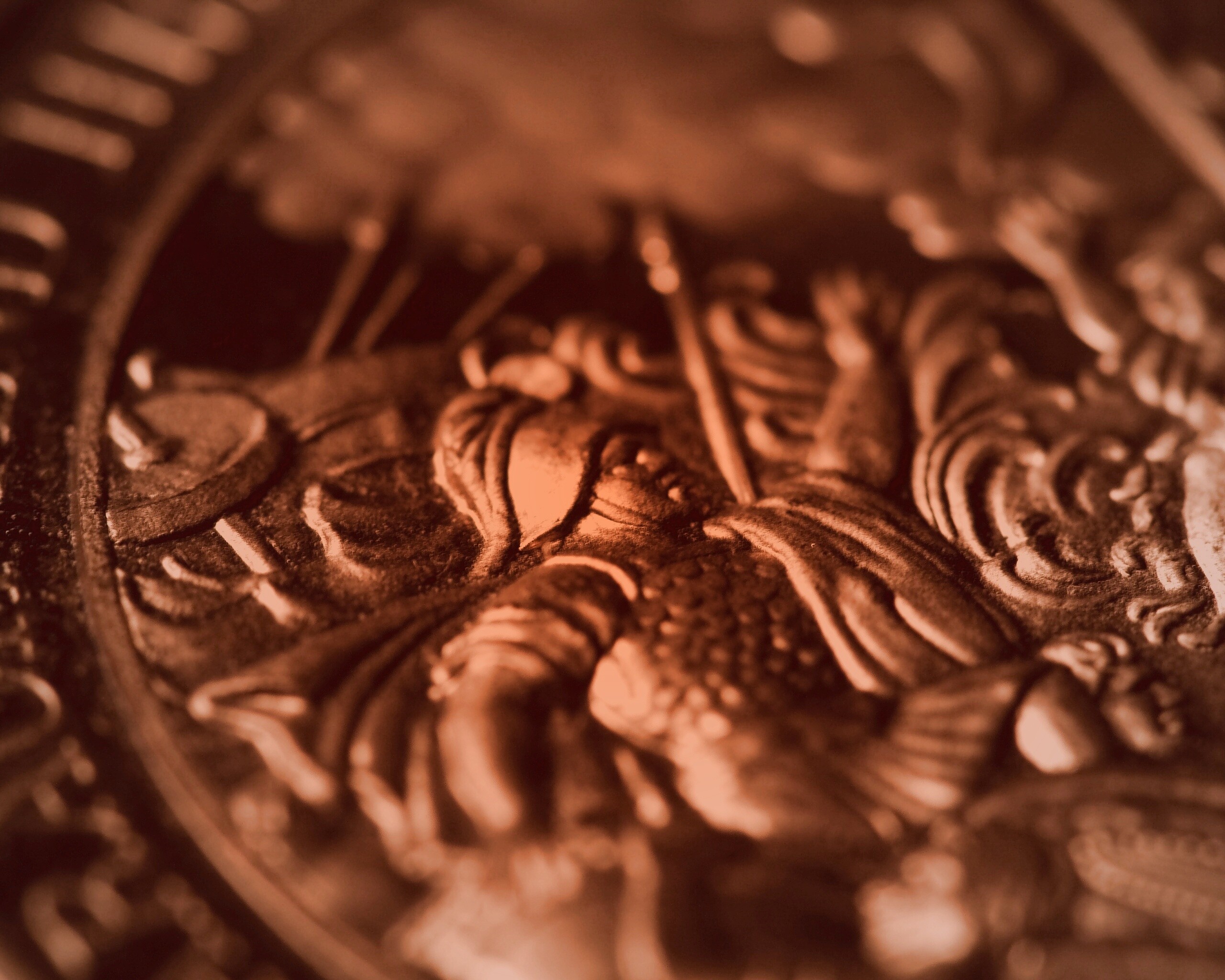 Монета в макро обои