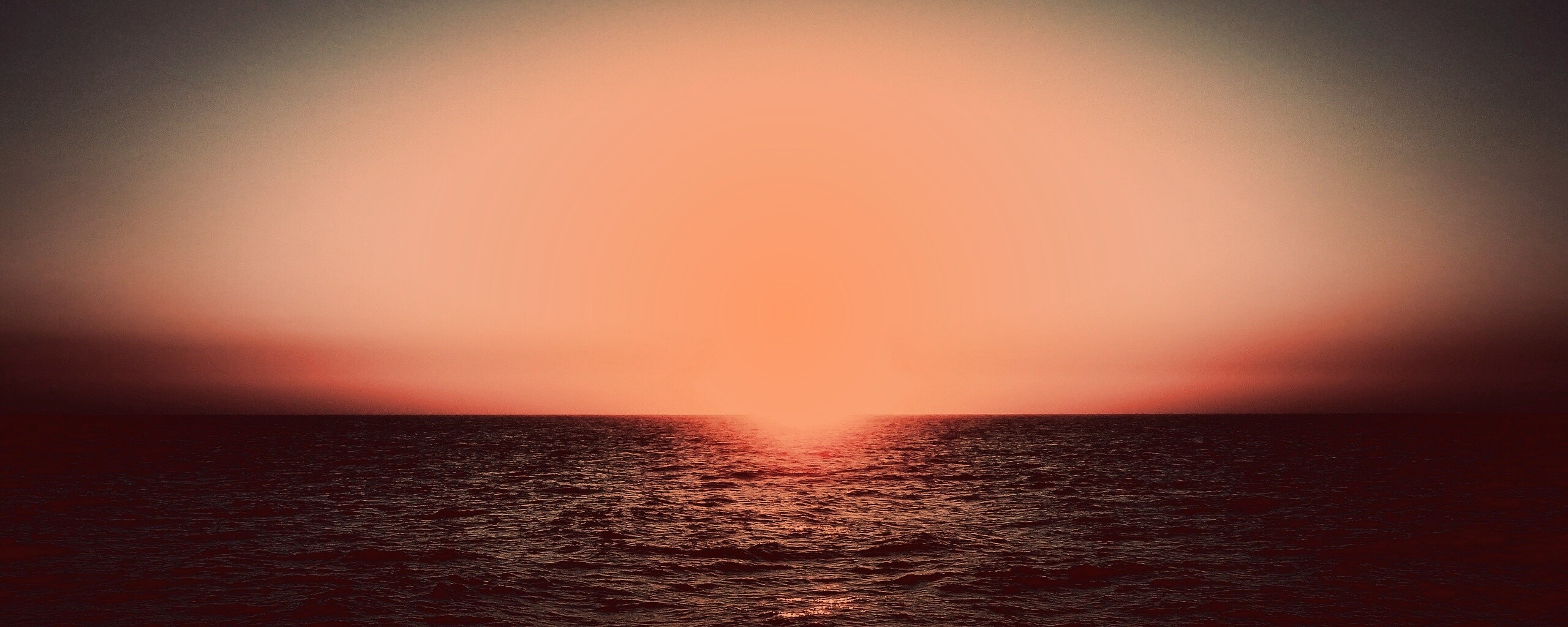 Заходящее солнце обои