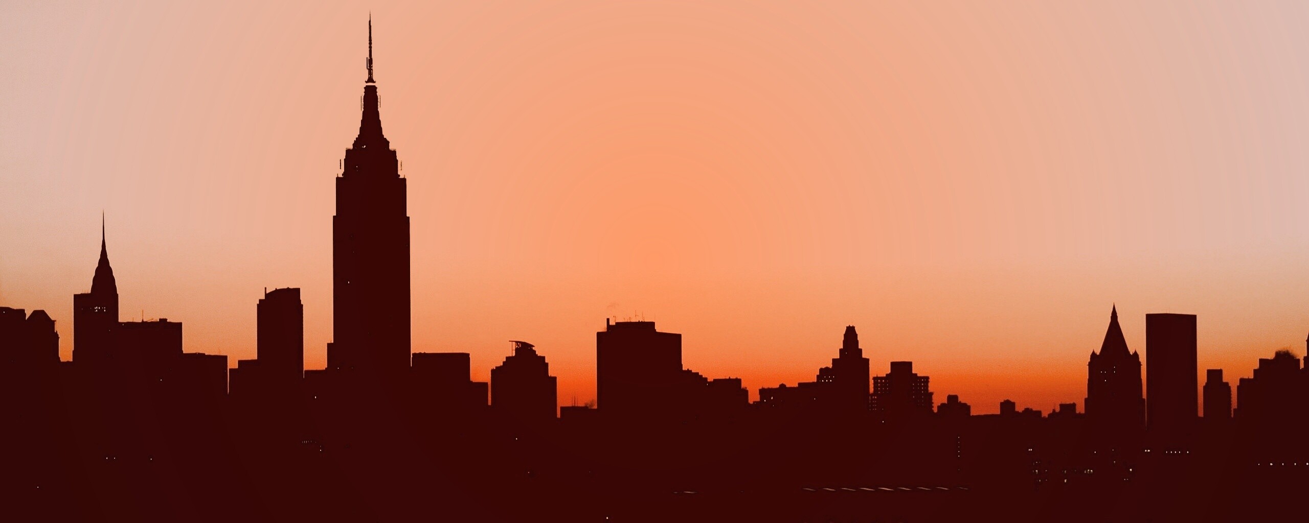 Утренний город обои