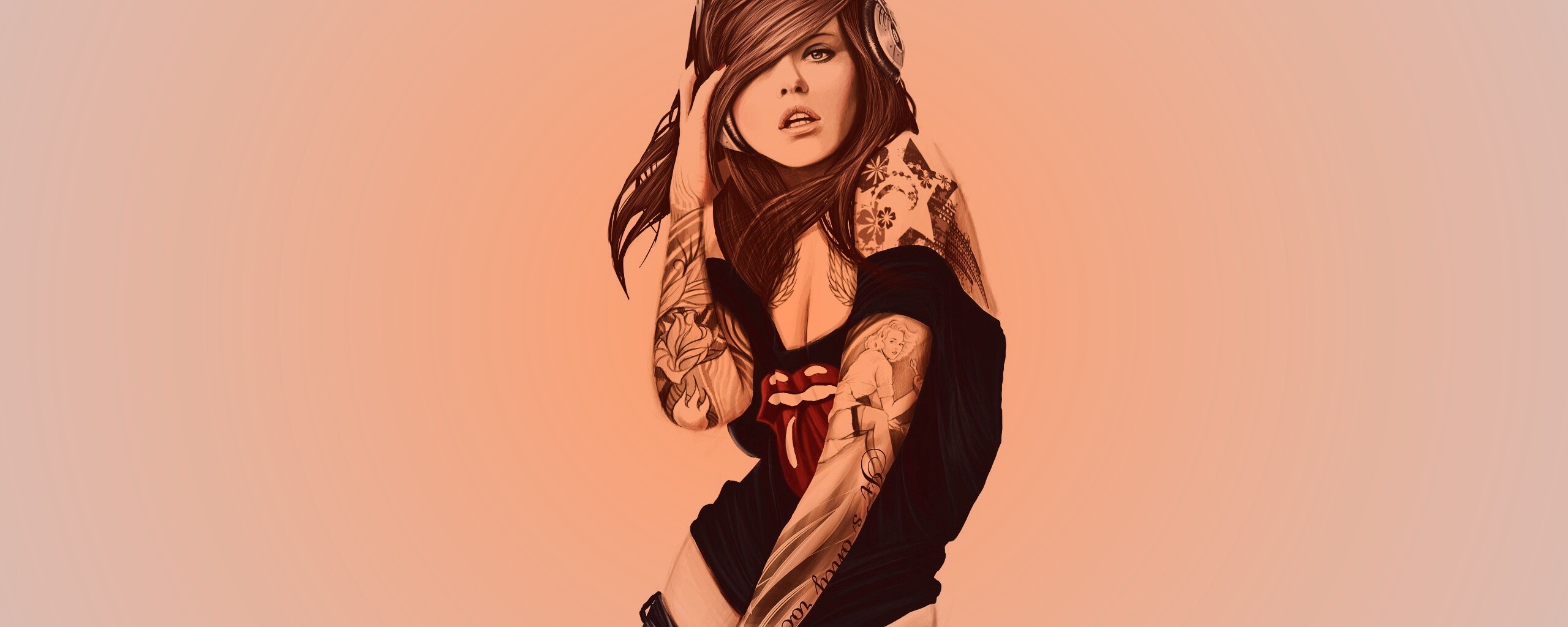 Музыкальная девочка обои