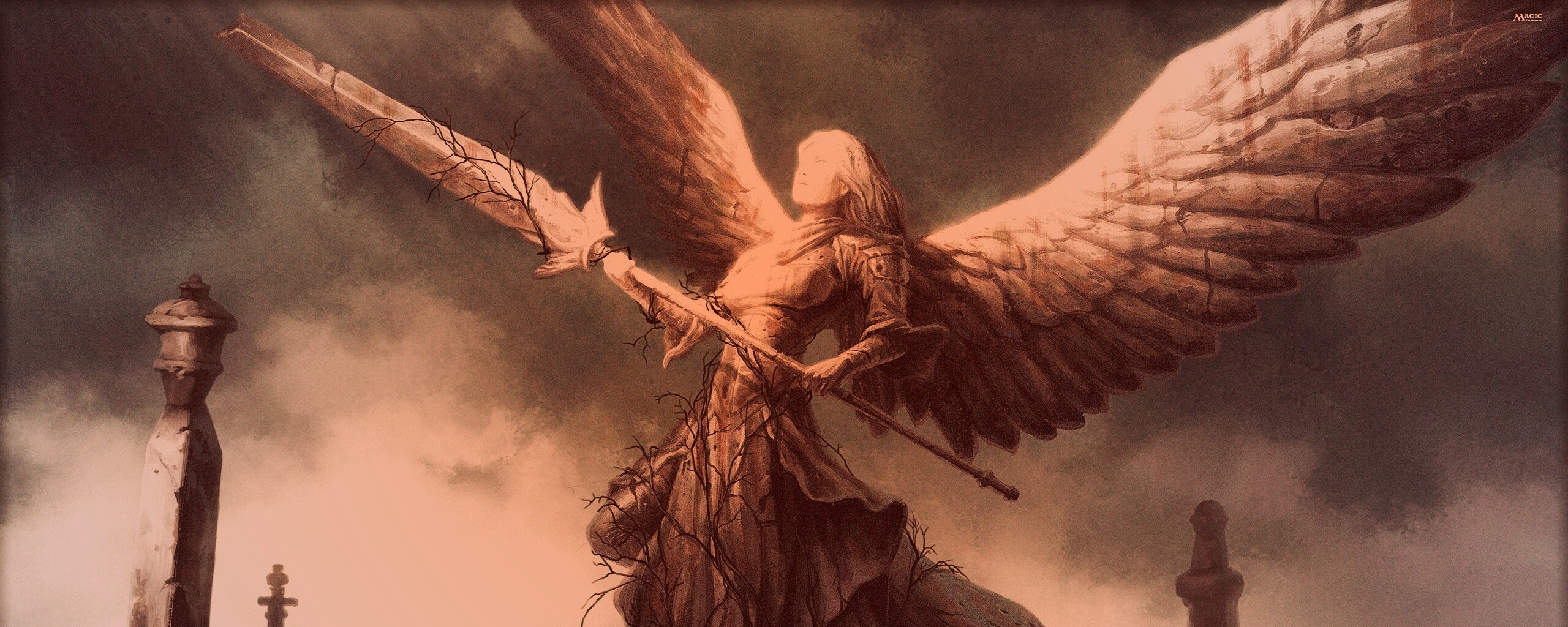 Ангел с мечом обои