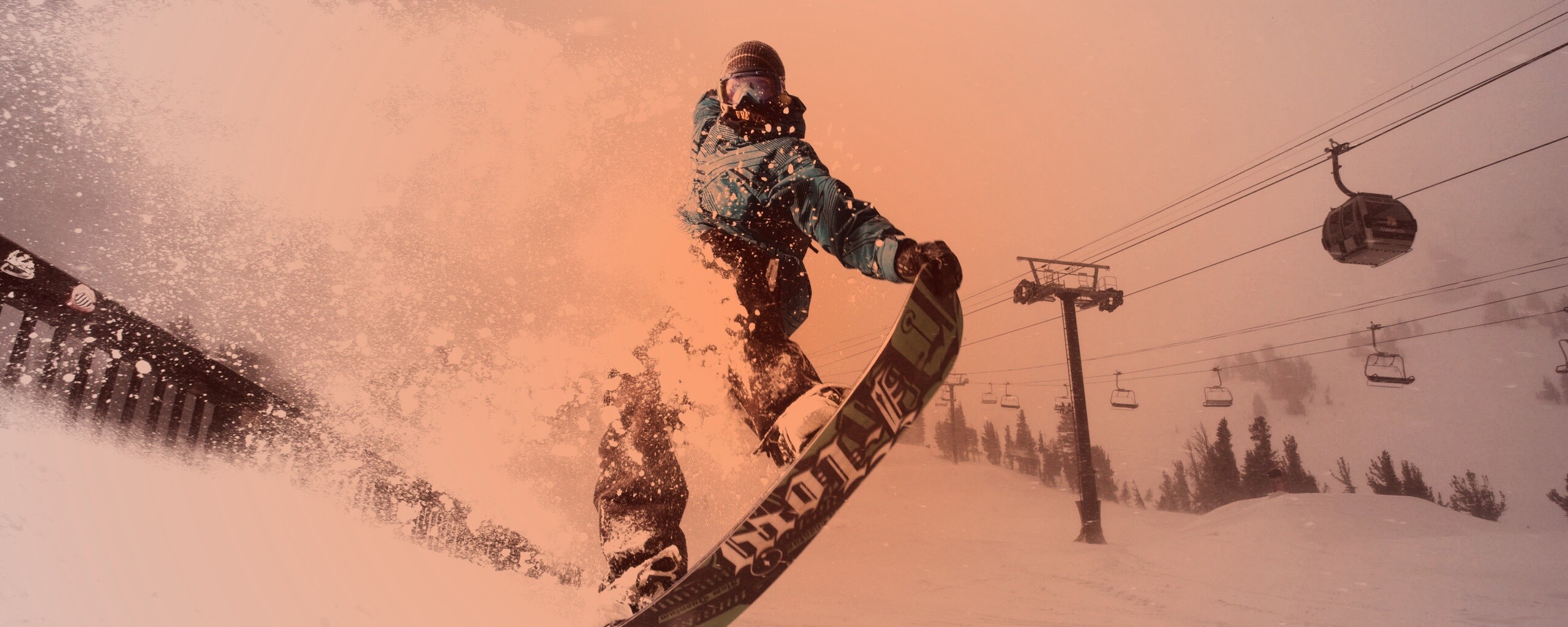 Сноубордист обои