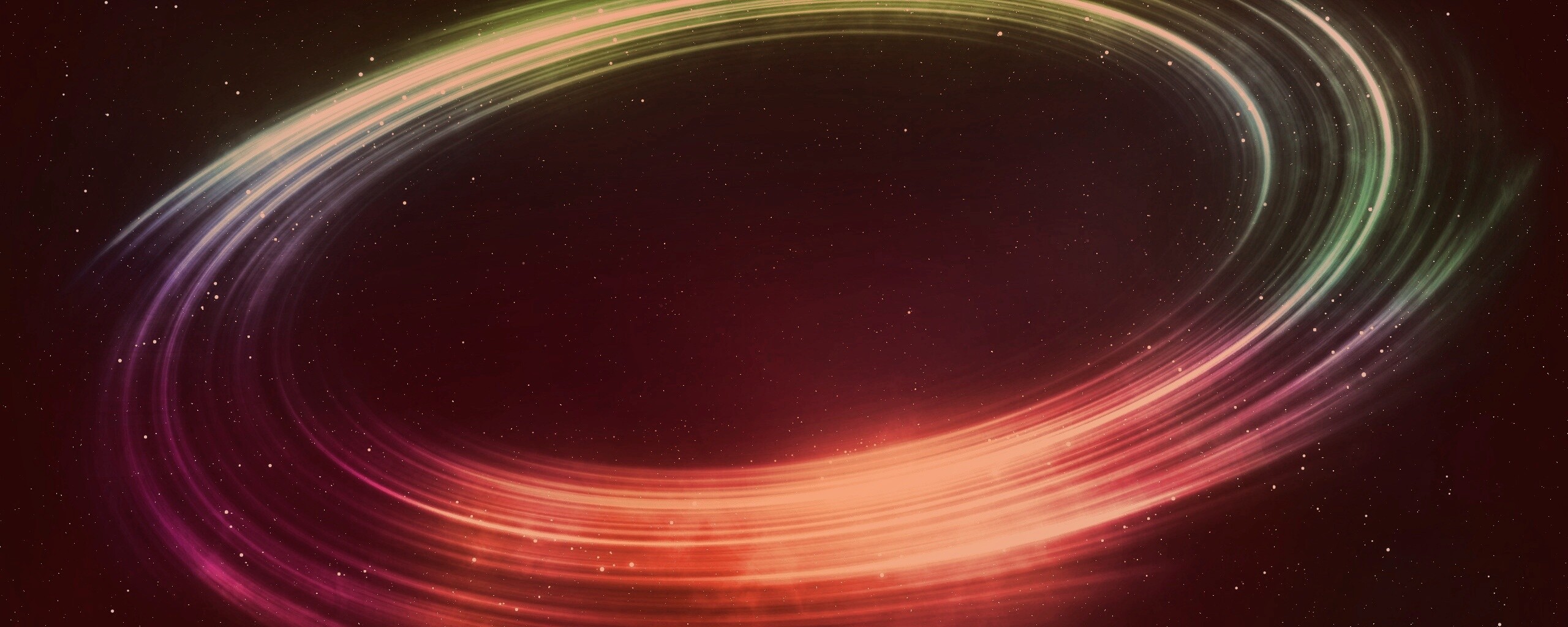 Радужный световой круг обои