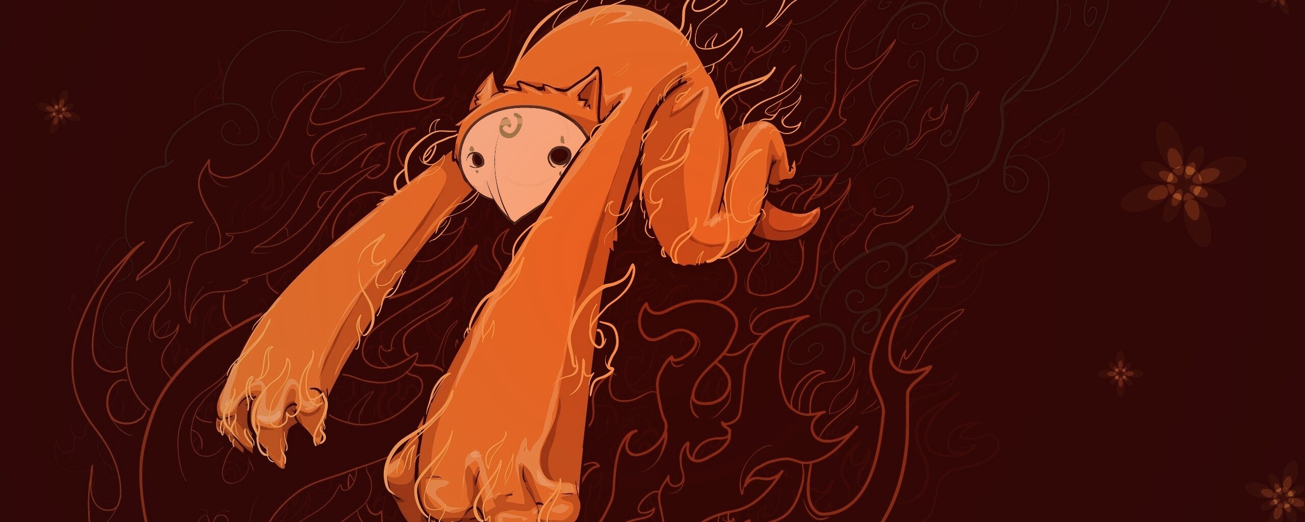 Огненный монстр обои