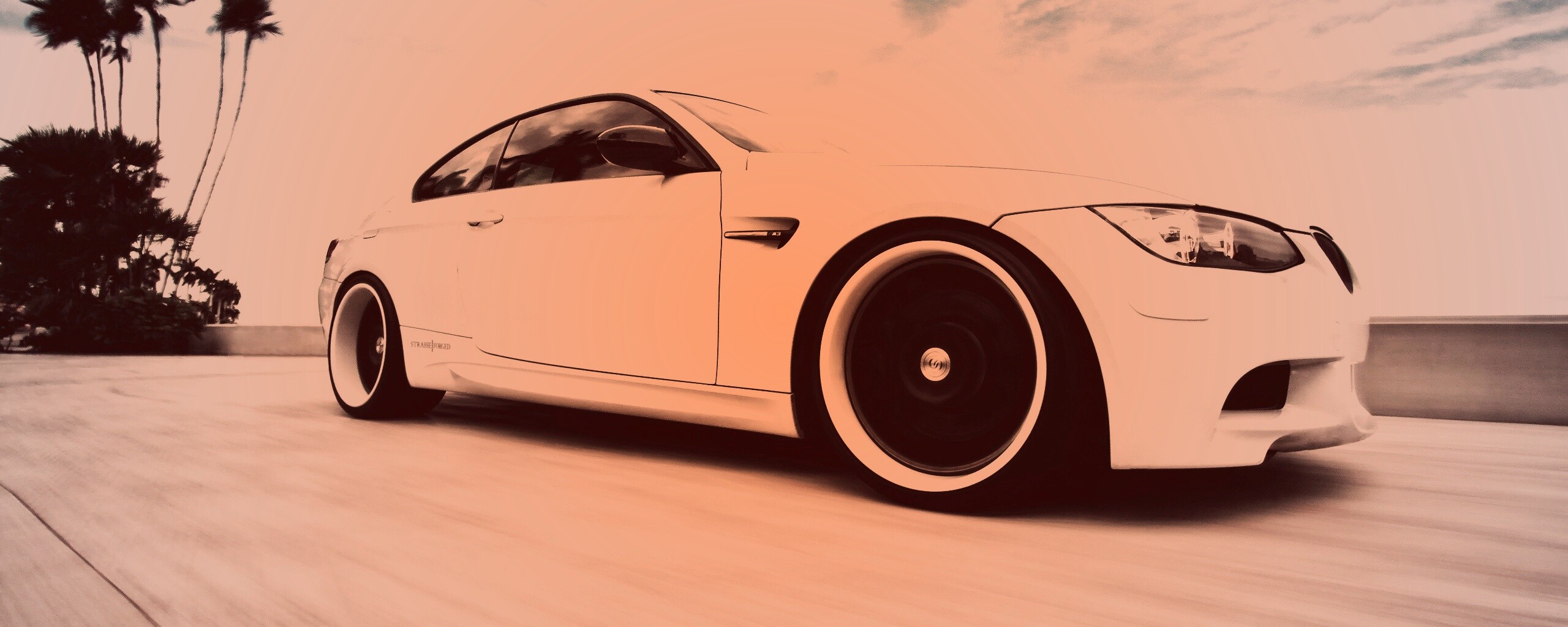 Белый БМВ обои