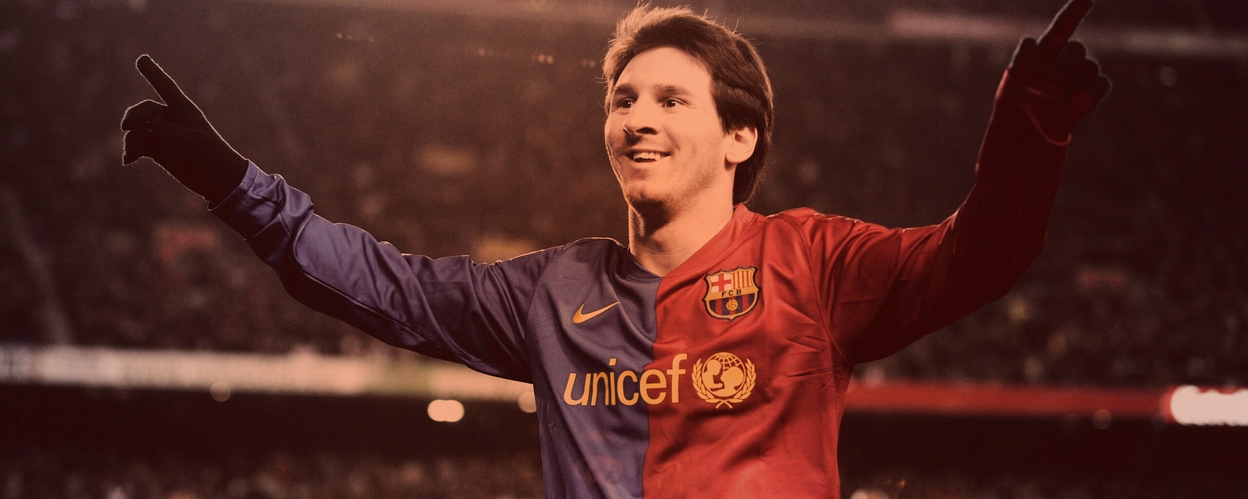 Месси на поле обои