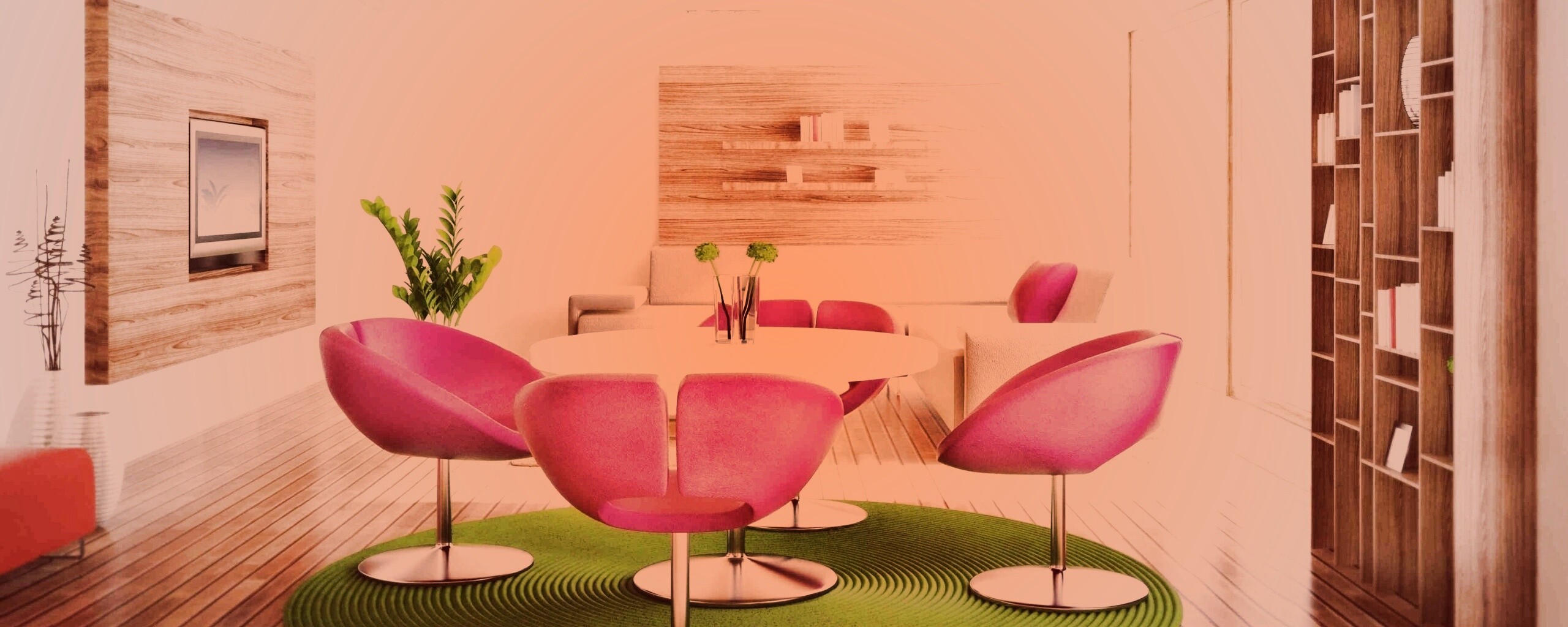 Дизайн гостиной обои