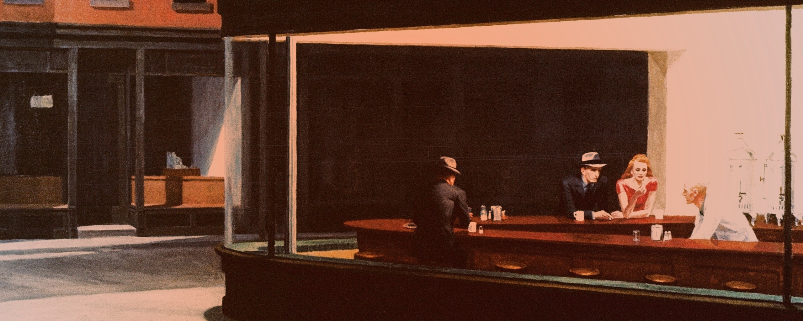 Ночное кафе обои