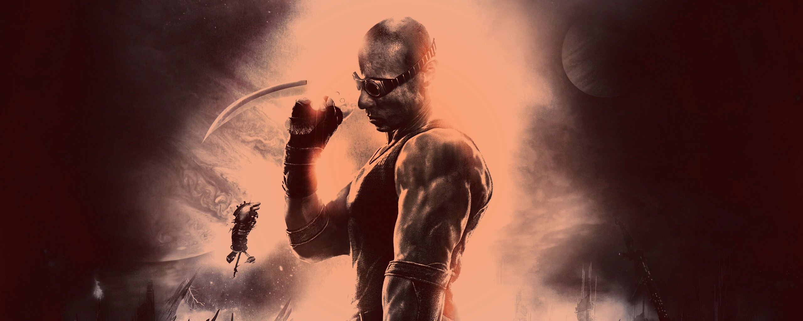 Риддик с клинками обои