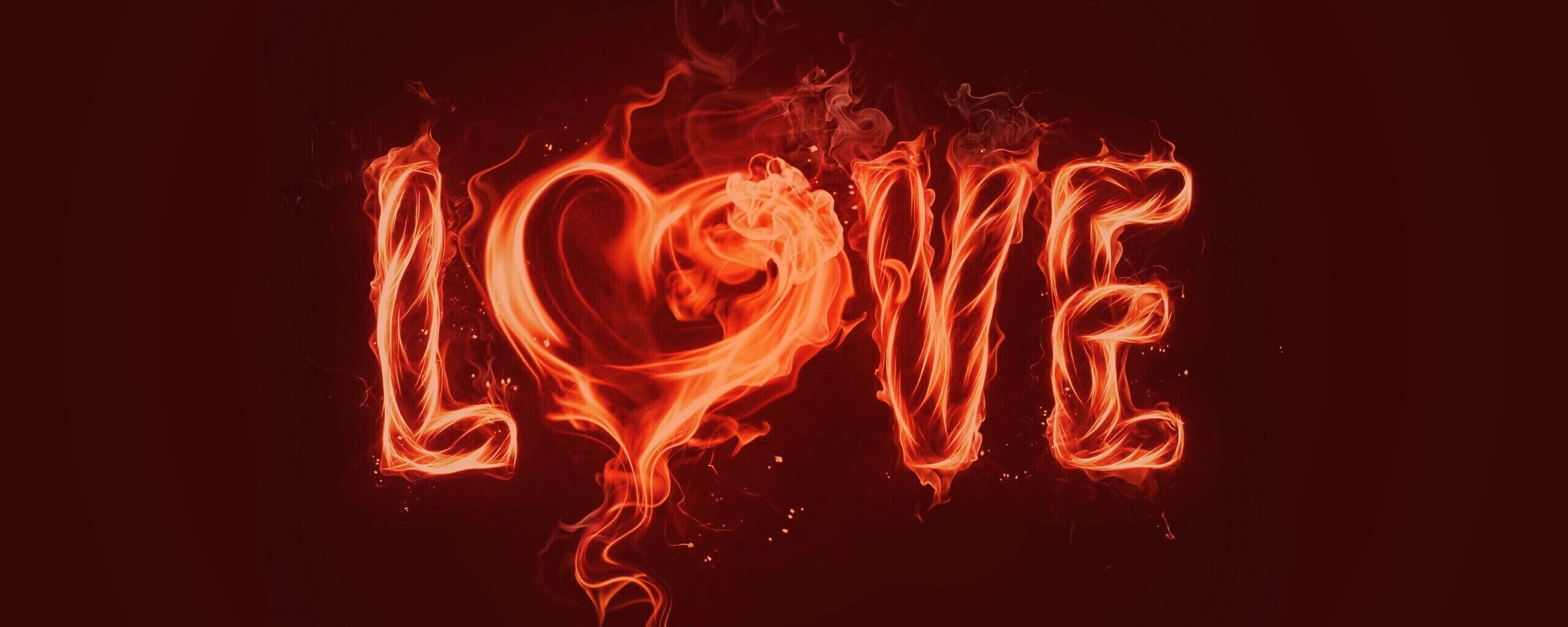 Пламенная любовь обои