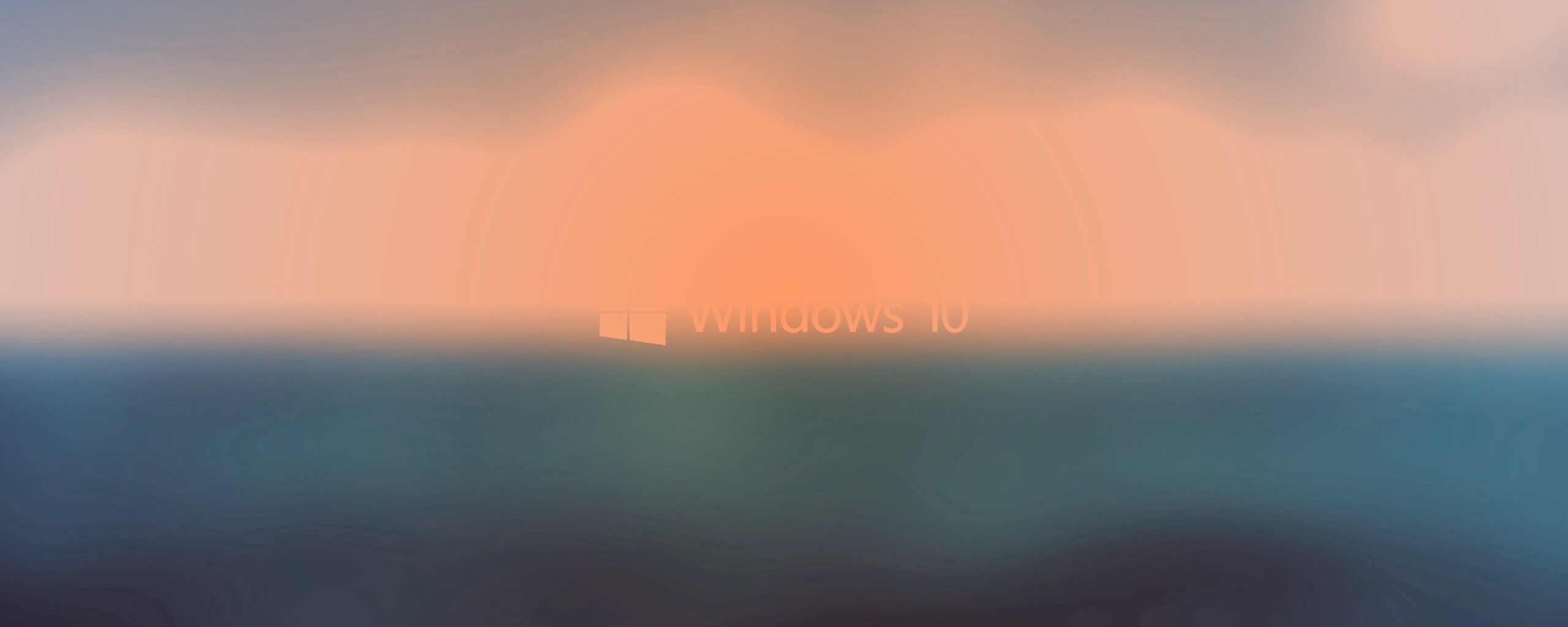 Windows 10 на синем фоне обои