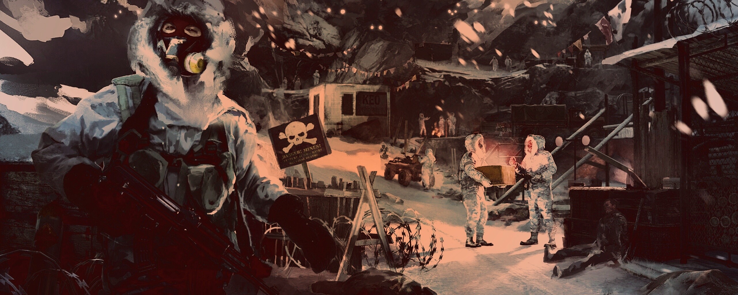 Снежно и опасно обои