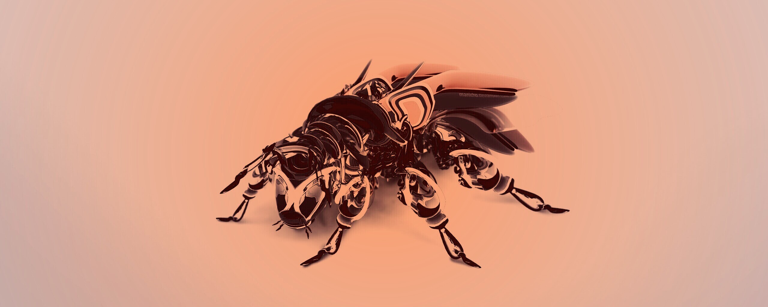 Кибер муха обои