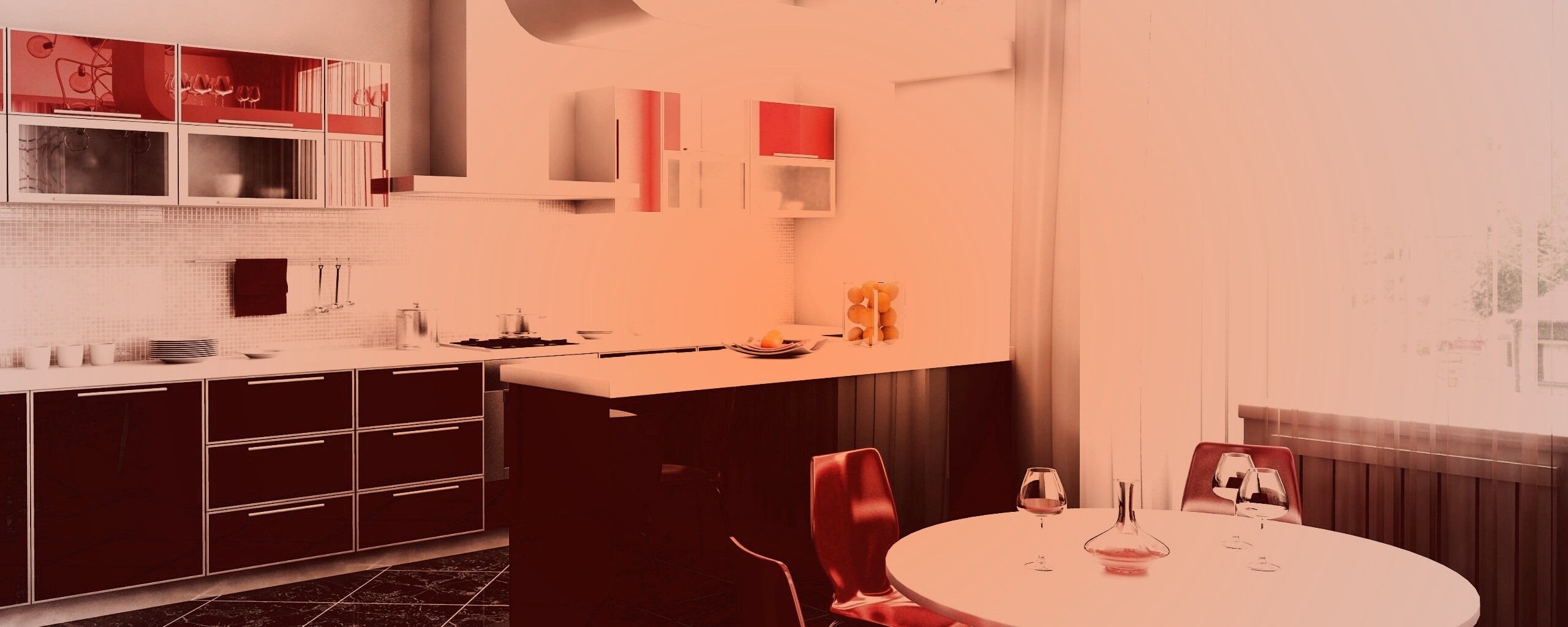 Современная кухня обои