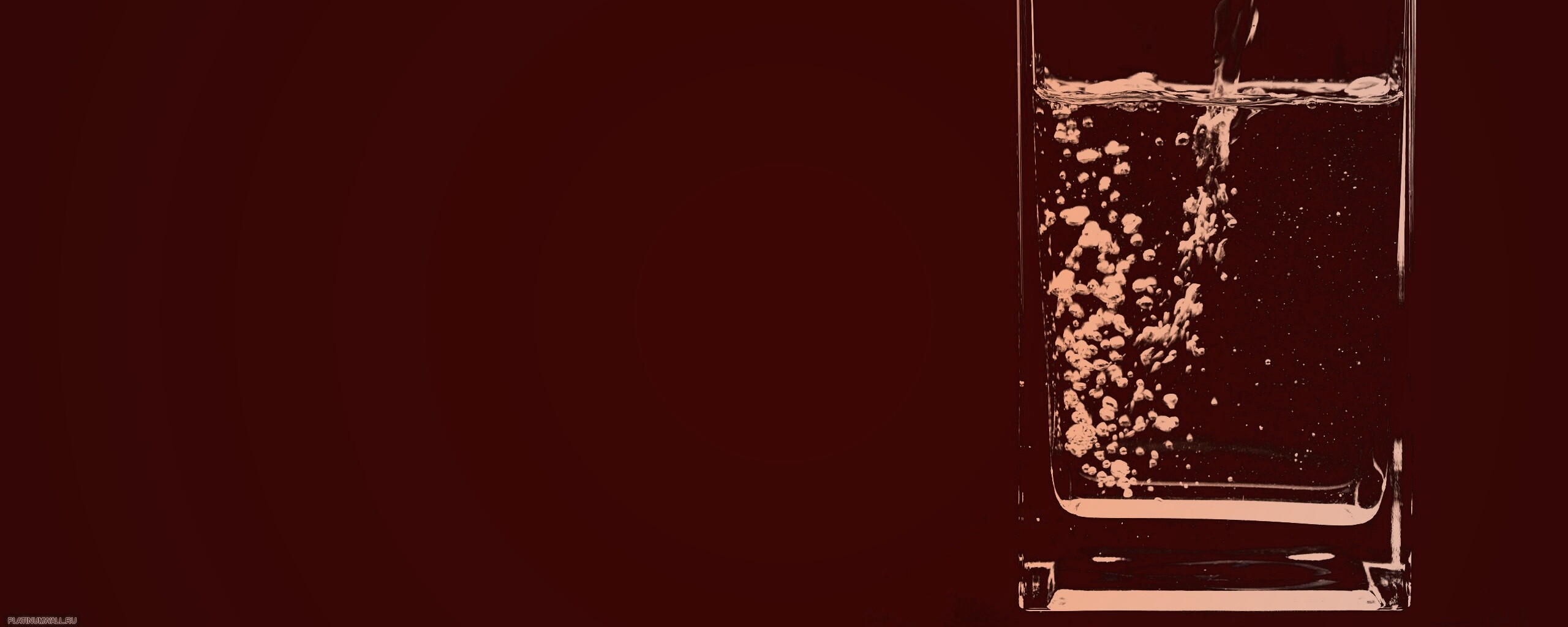 Вода в стакане обои