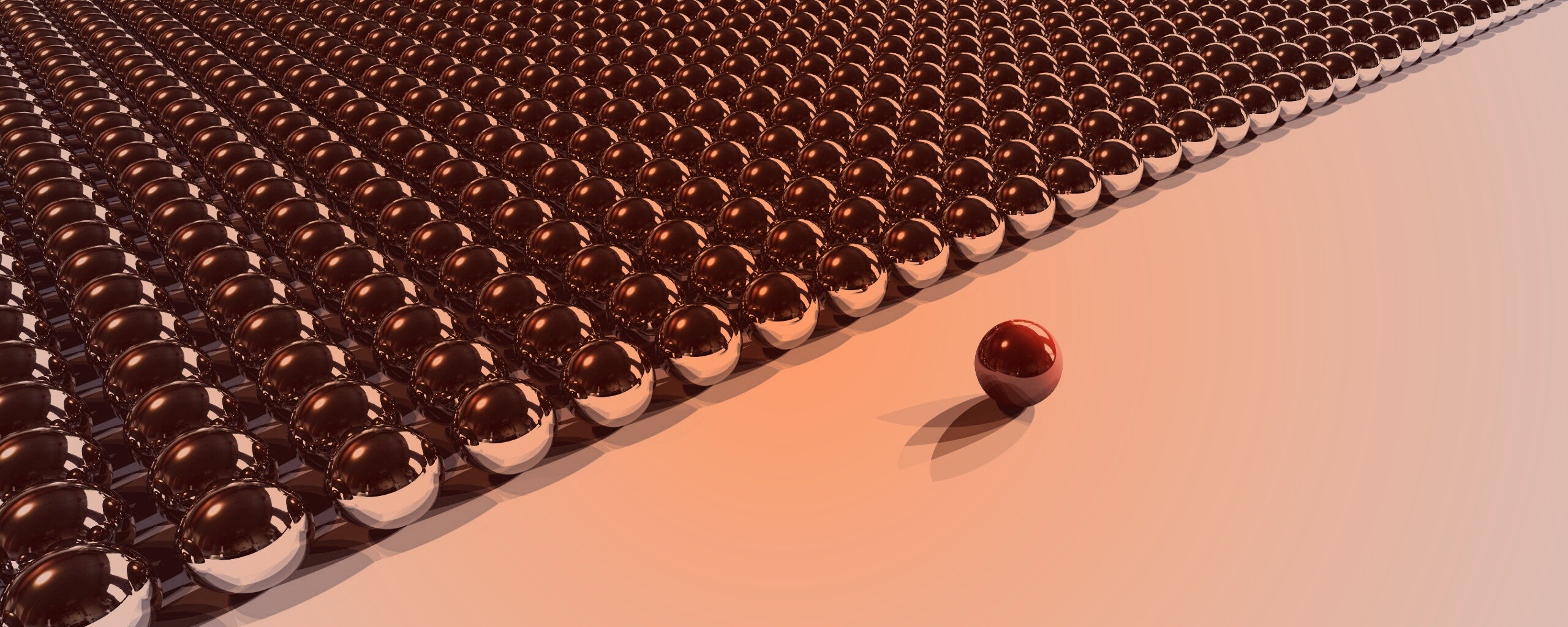 Металлические шарики обои