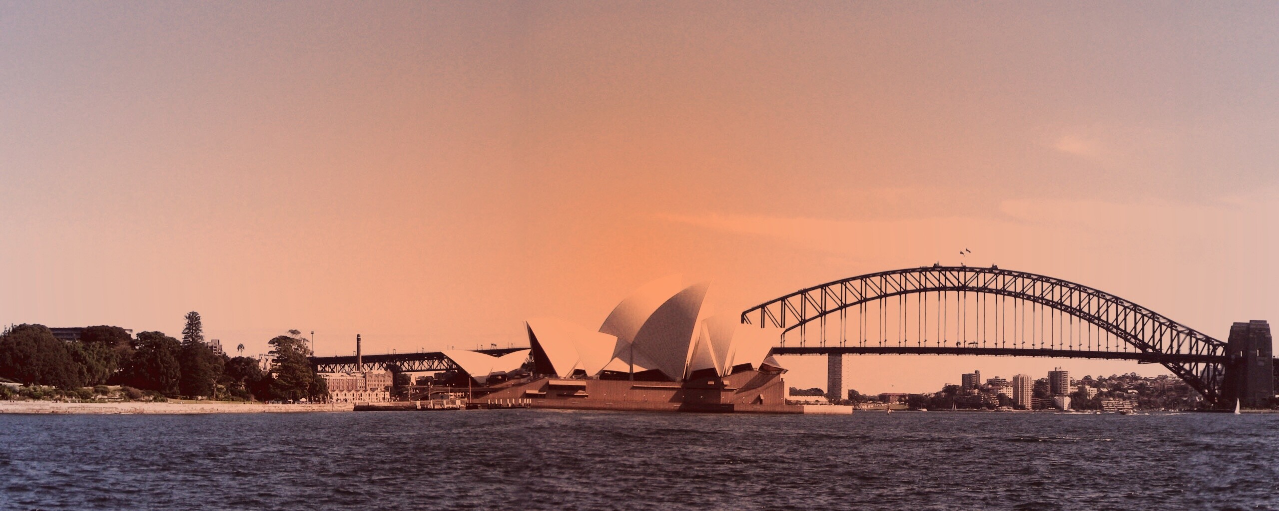 Панорама порта Сиднея обои