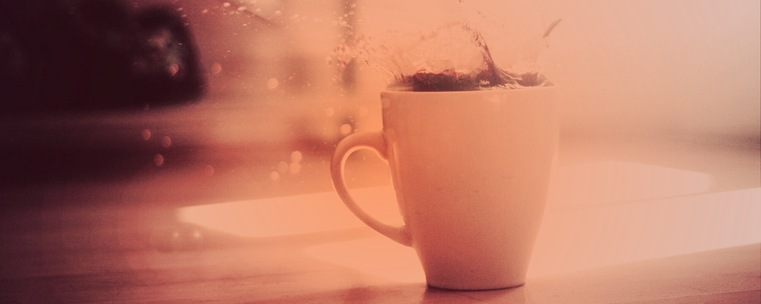 Кофейный всплеск обои