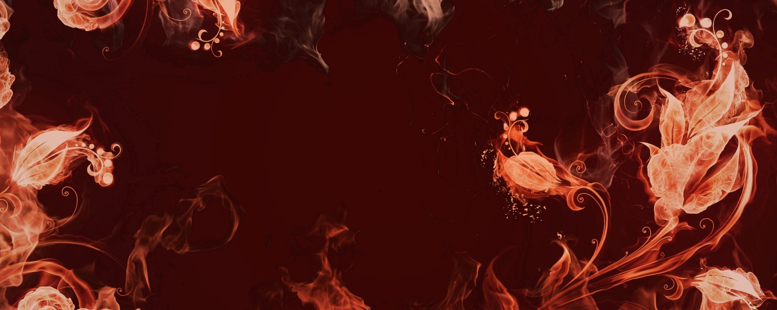 Огненные цветы обои