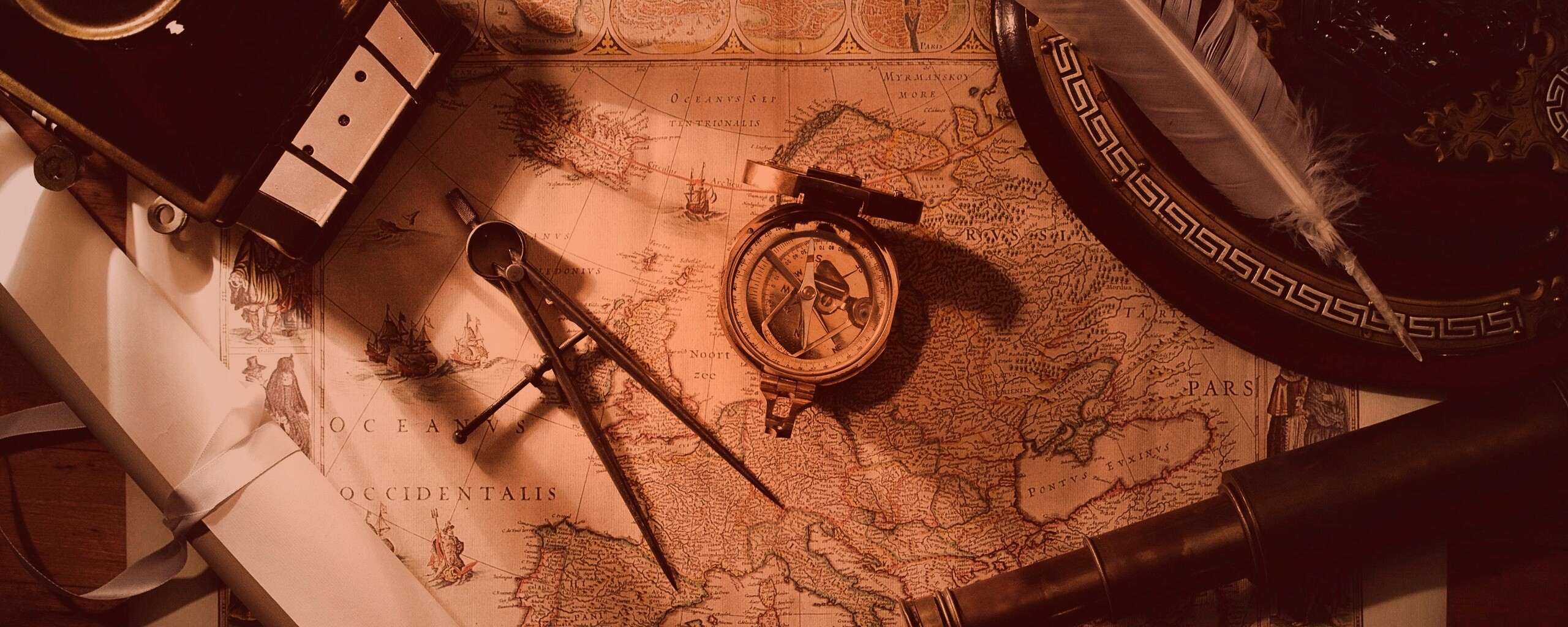 Карта путешественника обои