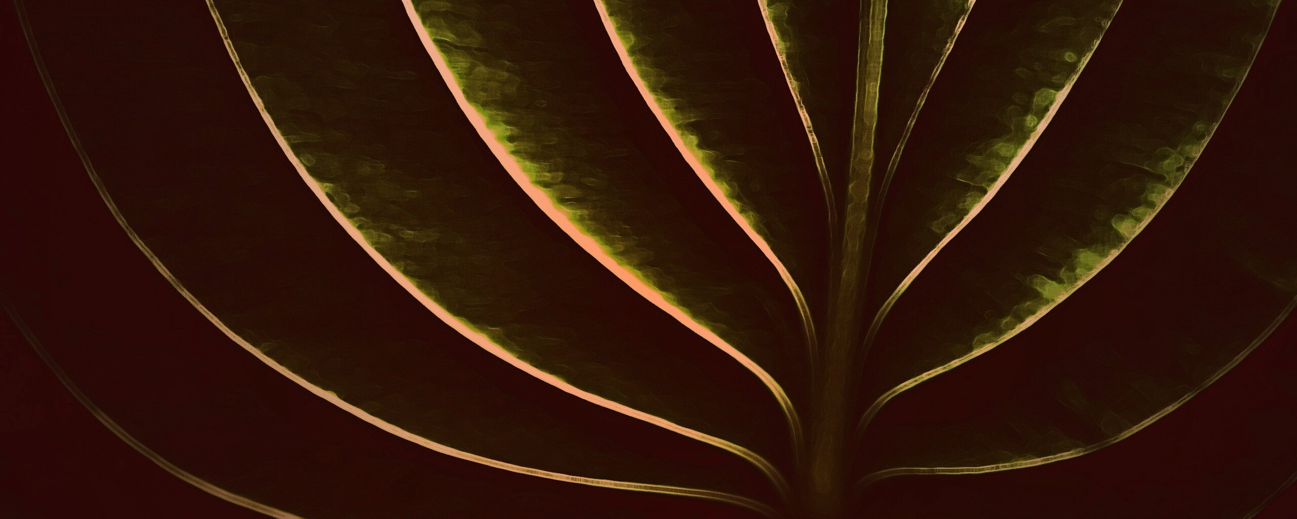 Неоновый лист обои