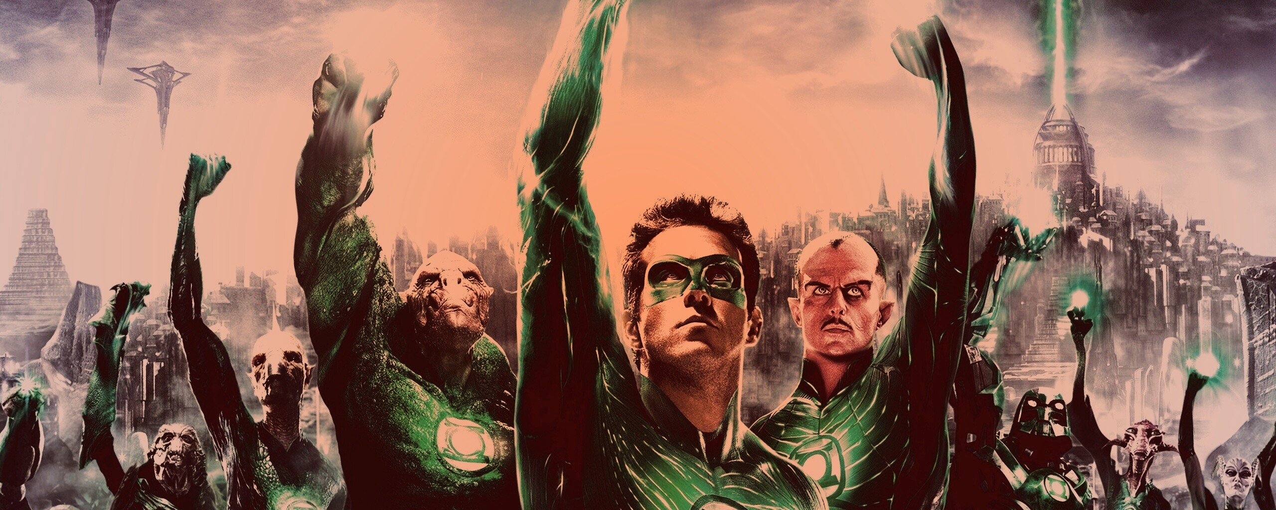 Зеленый фонарь обои