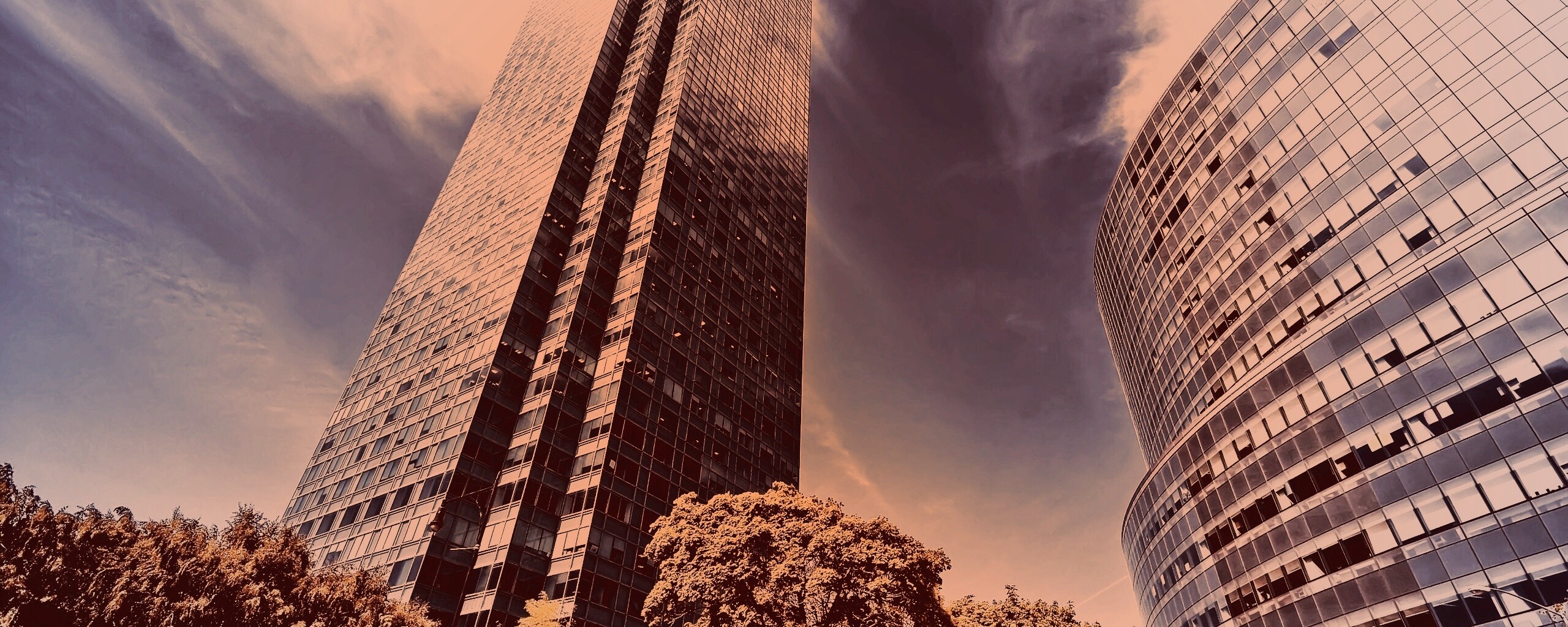 Осязательный Нью-Йорк с большими домами обои