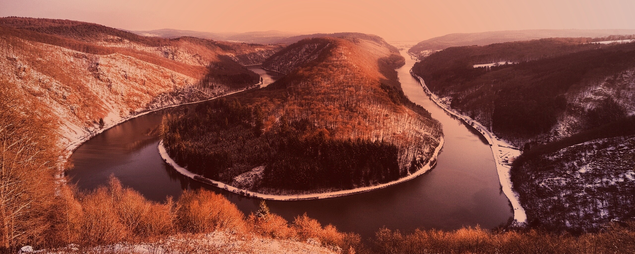 Изгиб реки обои