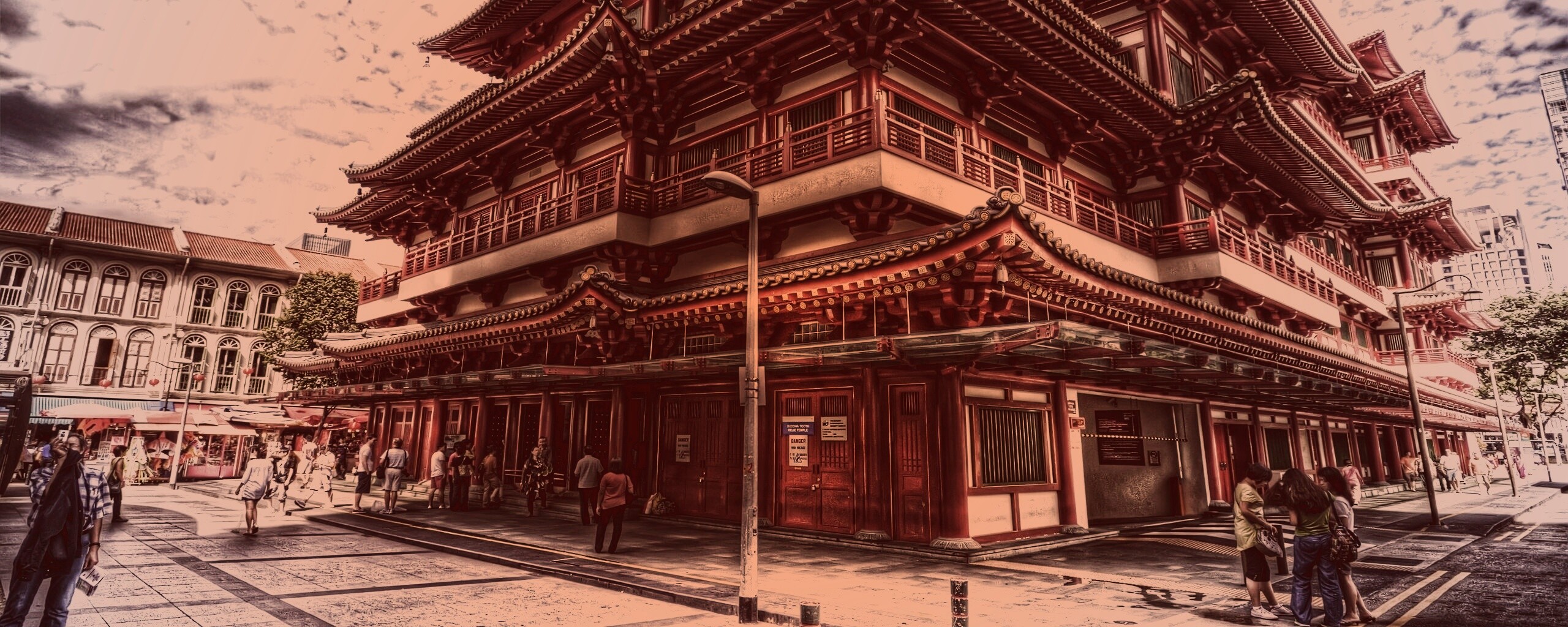 Храм в Сингапуре обои