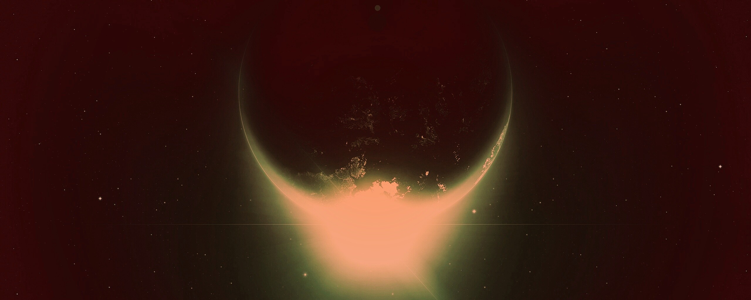 Восход виден из космоса обои