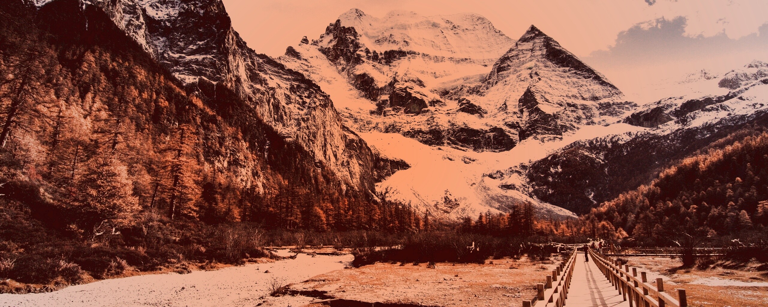 Дорога в горы обои